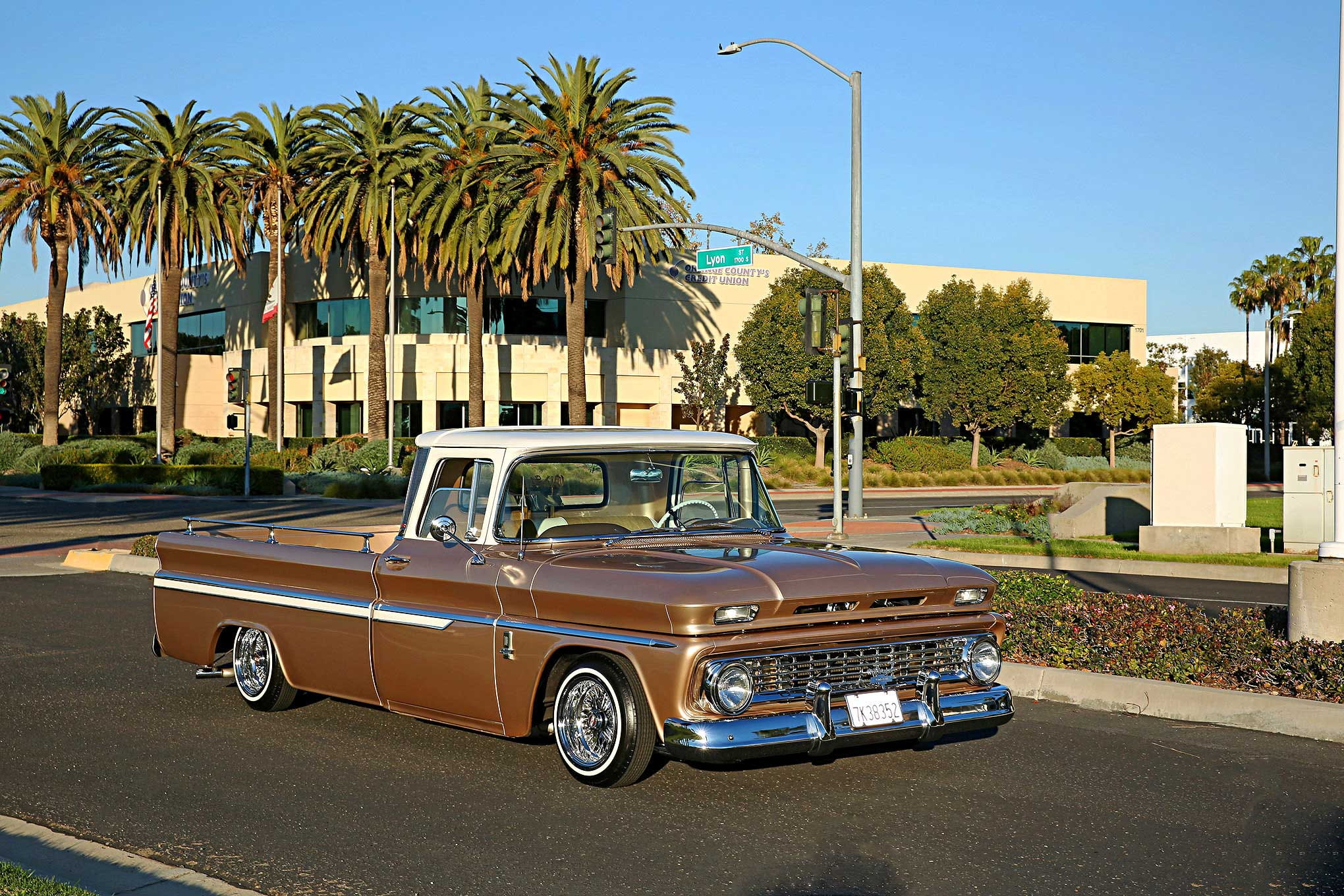 automobile, chevrolet, 1080P, custom, pickup, vehicle, truck, auto, 1963, lowrider, c10, HD Wallpaper