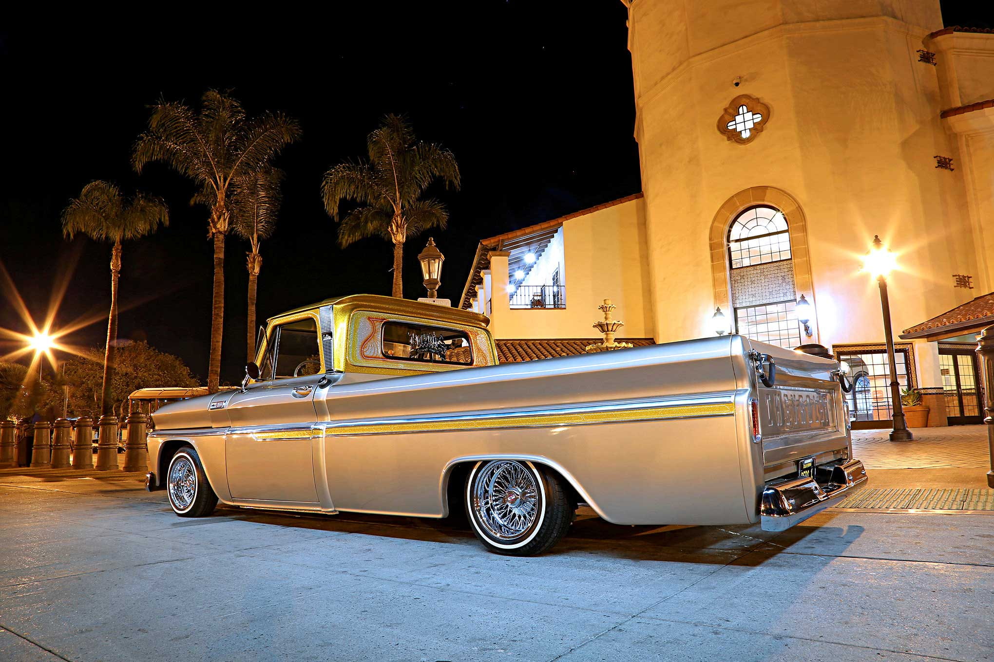 vehicle, lowrider, automobile, truck, chevrolet, c10, custom, 1964, pickup, 1080P, auto, HD Wallpaper