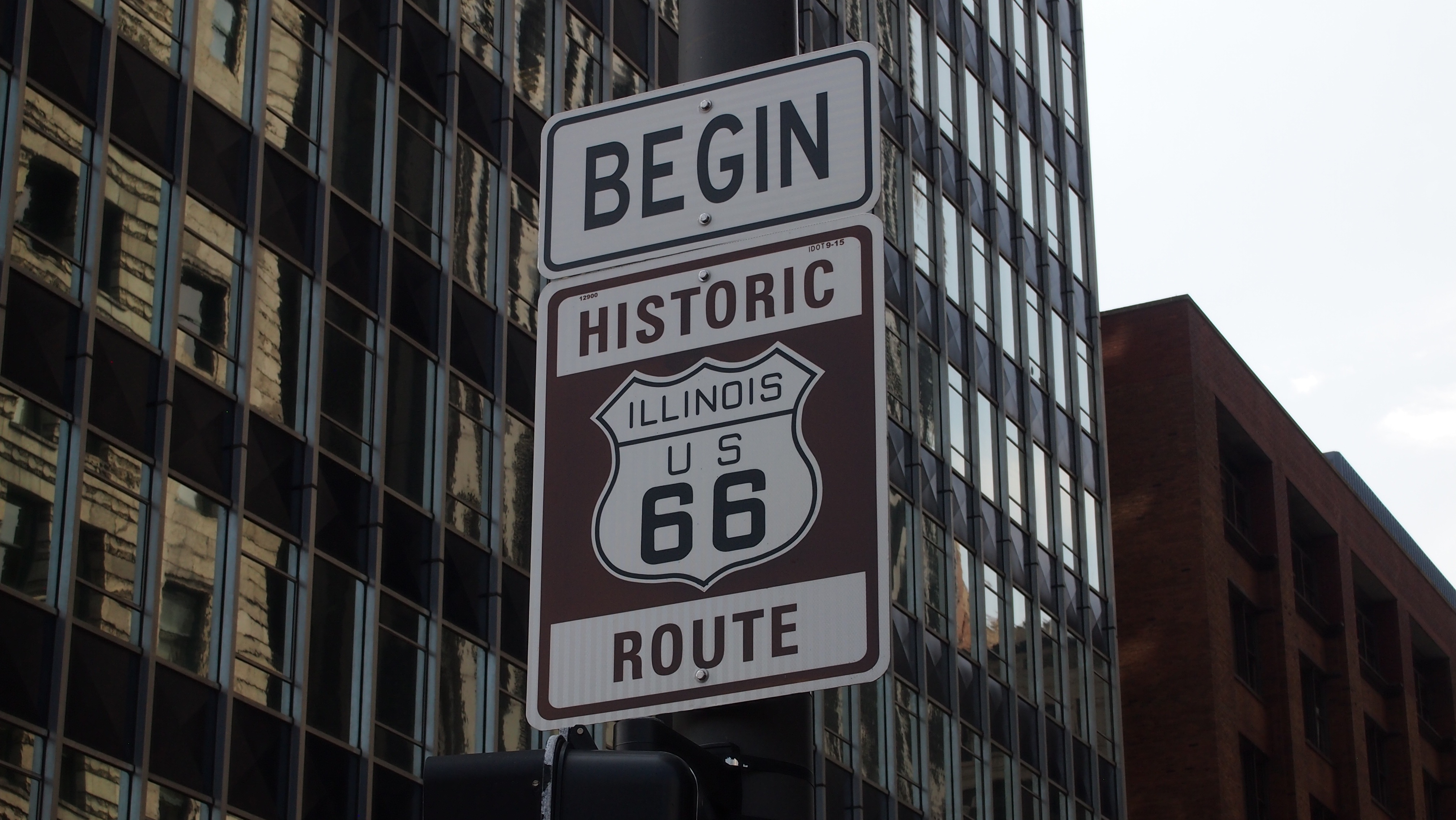 no people, big city, route 66, sign, western script, day, guidance, symbol, road, information, 4K, building, building exterior, text, america, architecture, HD Wallpaper