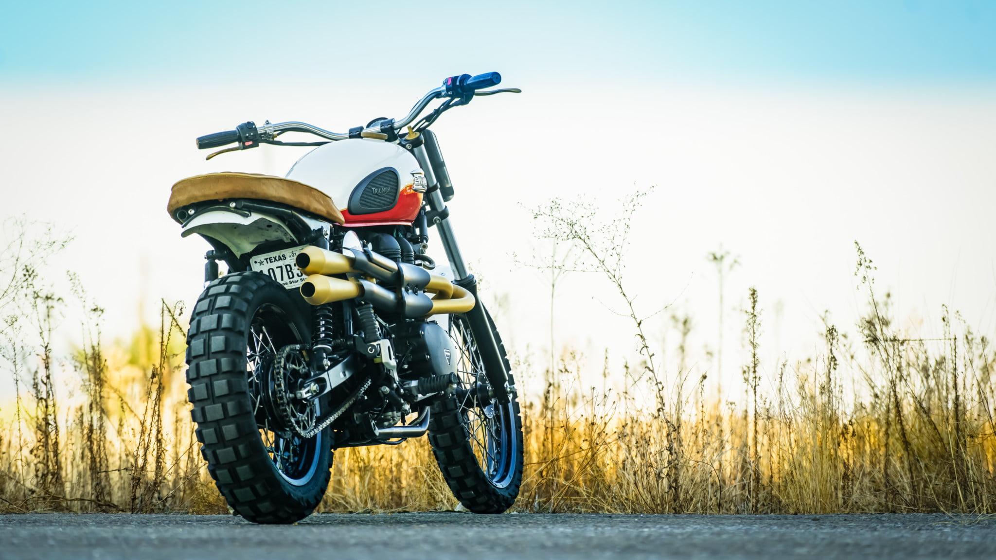 Vehicles, Motorcycle, 1080P, Triumph Scrambler, HD Wallpaper
