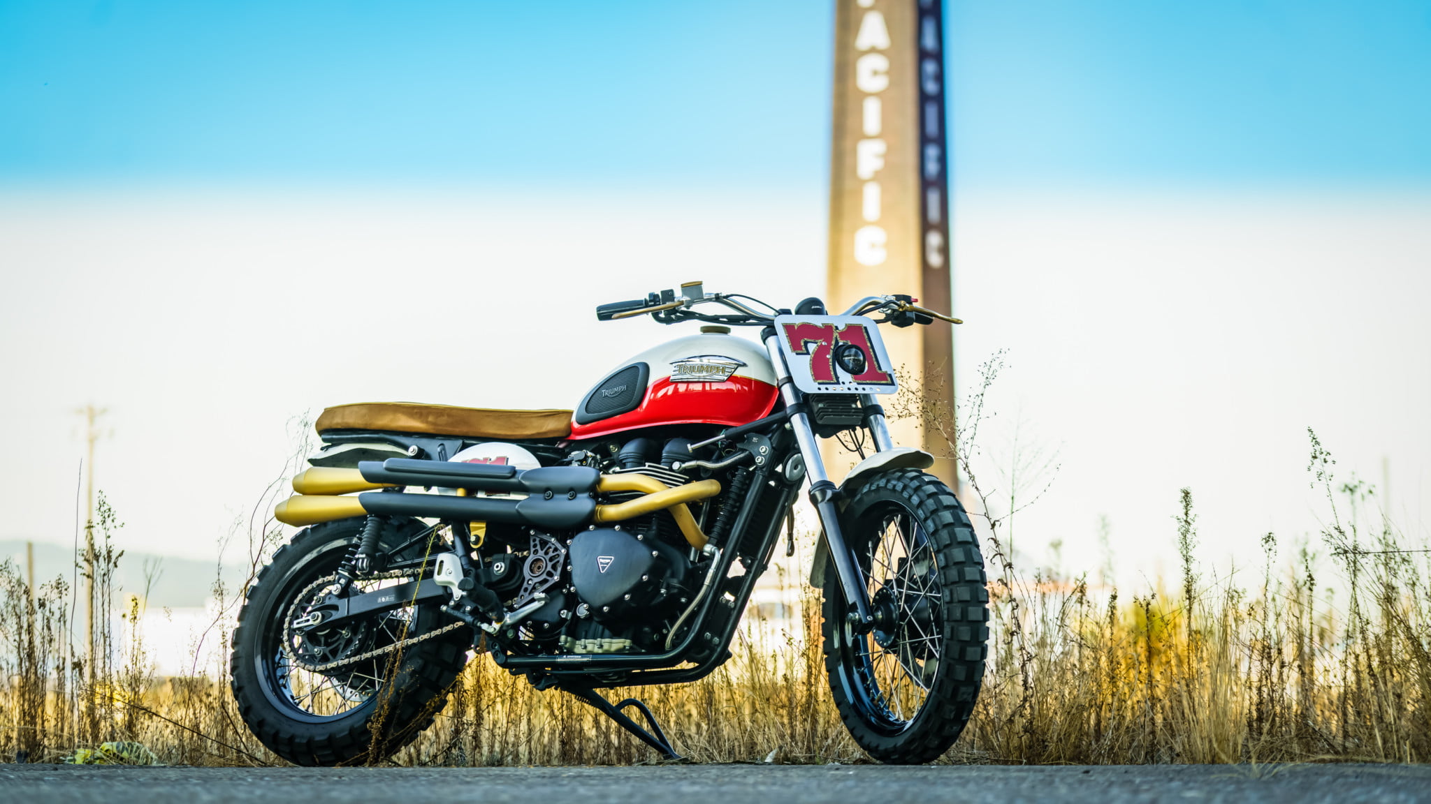 Triumph Scrambler, Vehicles, Motorcycle, 1080P, HD Wallpaper