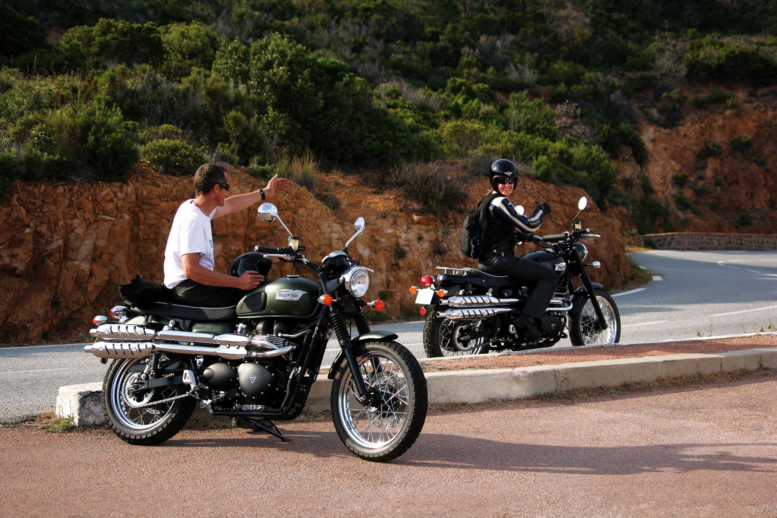 720P, triumph, scrambler, 2009, HD Wallpaper
