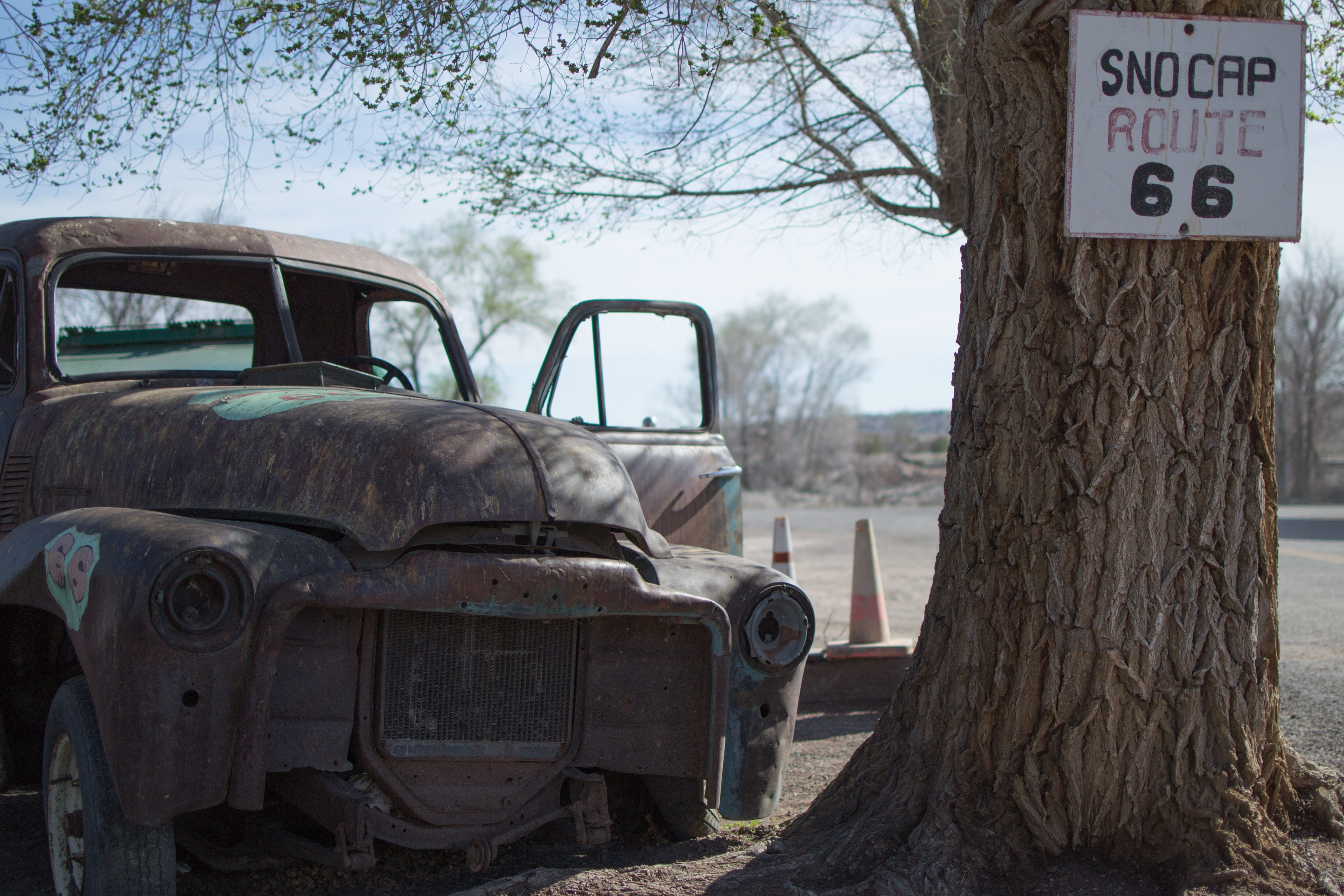 rust bucket, transportation, united states, decline, field, plant, land vehicle, damaged, day, arizona, usa, mode of transportation, outdoors, trunk, tree, HD Wallpaper