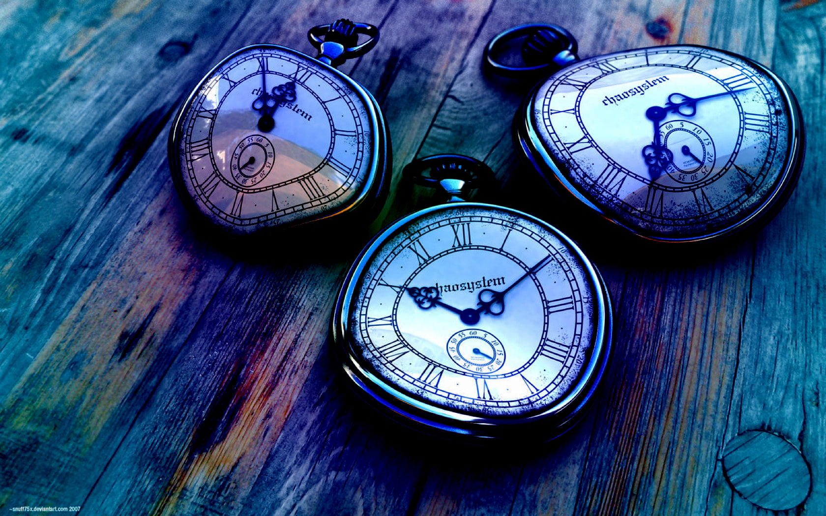 digital art, artwork, Pocketwatches, Time, Concept Art, 720P, Clocks, HD Wallpaper