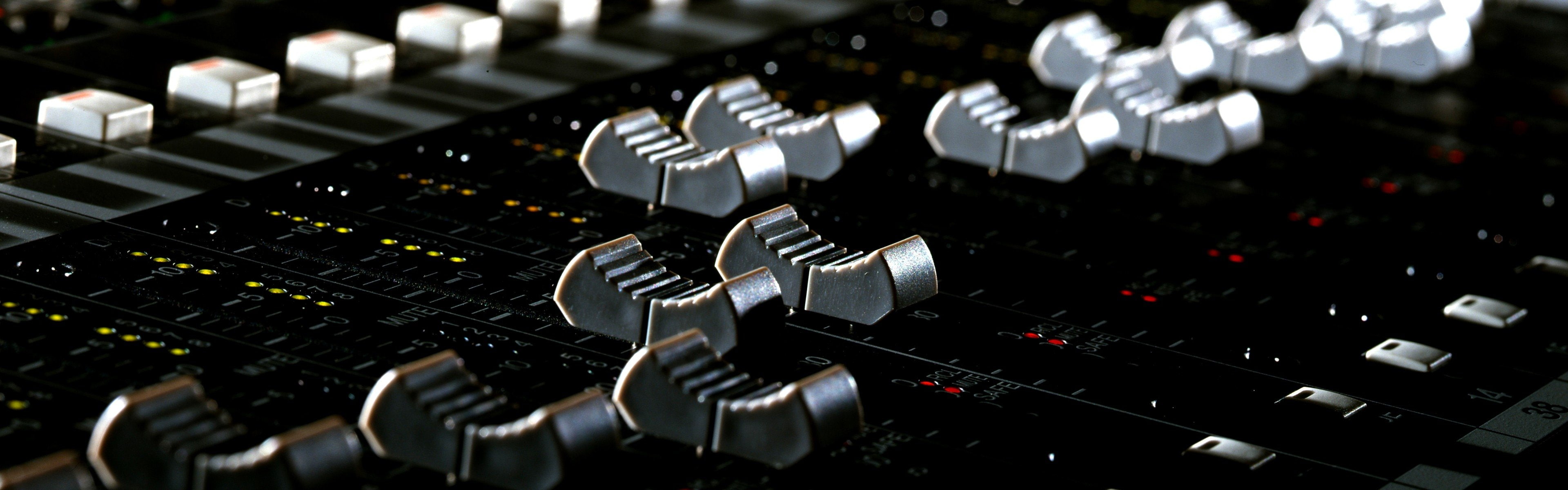 faders, music, mixing, 4K, tables, HD Wallpaper