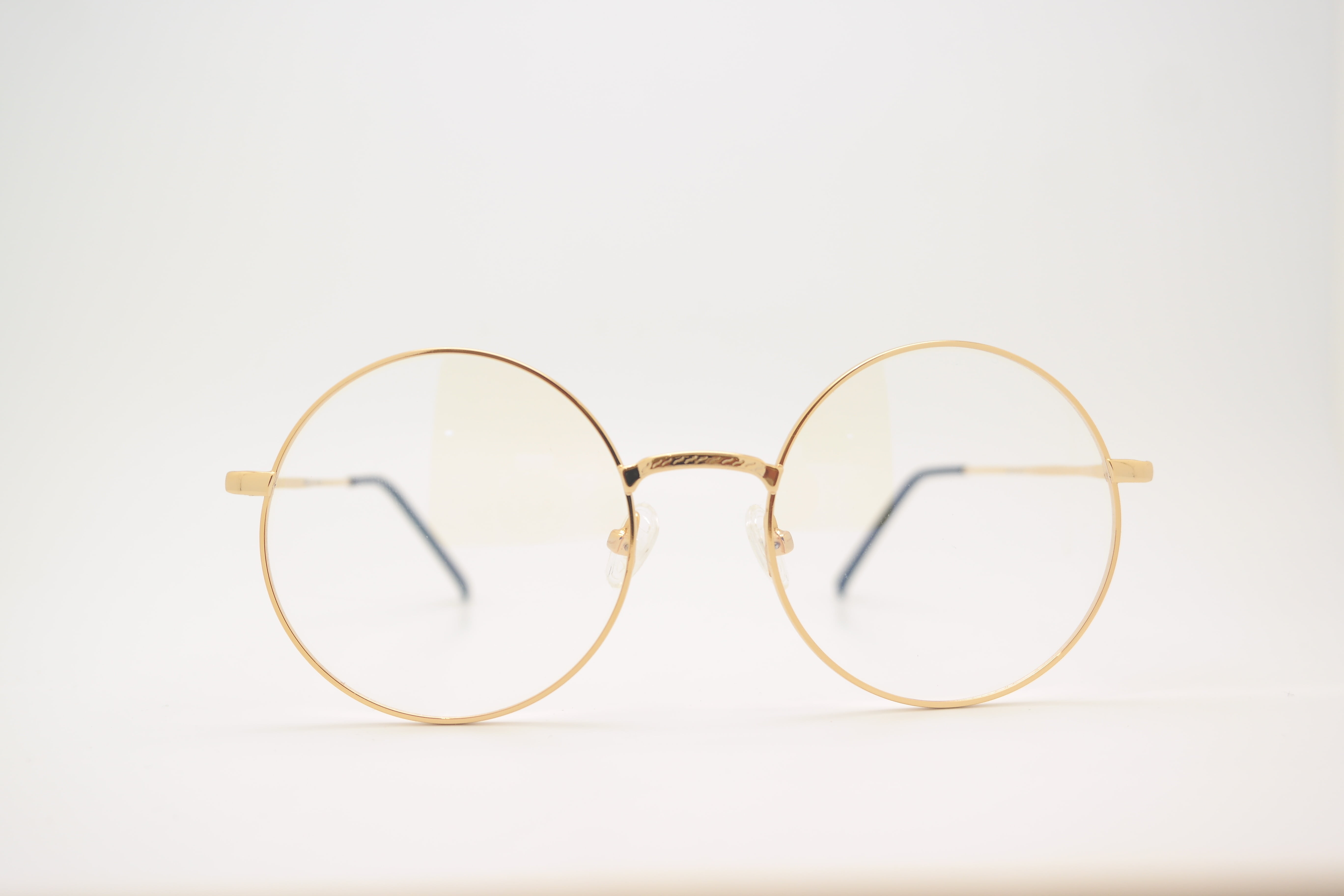 studio shot, glasses glass, cut out, luxury, broken, fashion, golden, summer, white background, optometrist, retro styled, 5K, fluke-angel therapy, close-up, HD Wallpaper