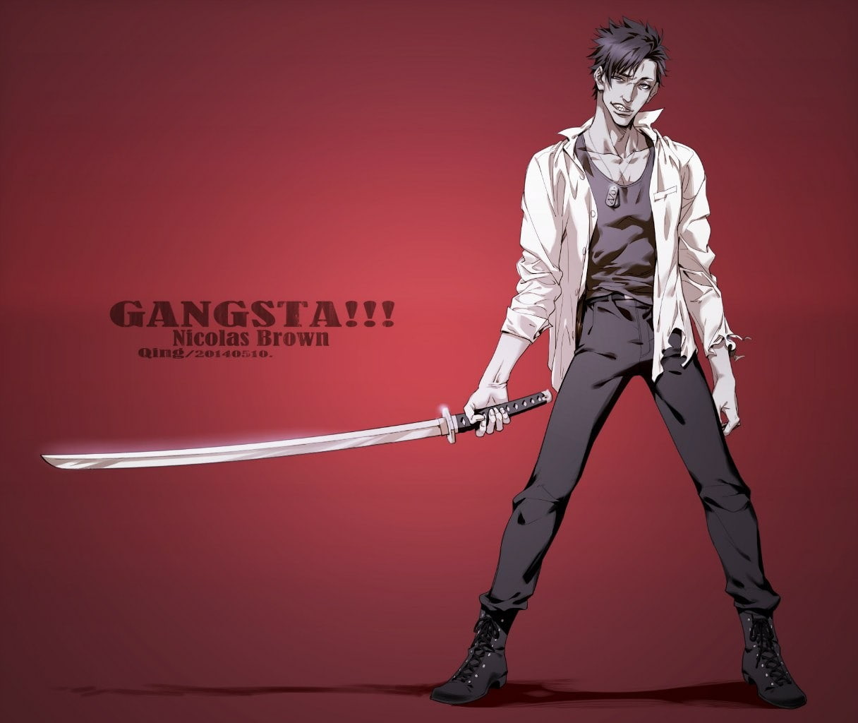 males, studio shot, young adult, Nicolas Brown, arts culture and entertainment, communication, sword, adult, human body part, one person, technology, standing, HD Wallpaper