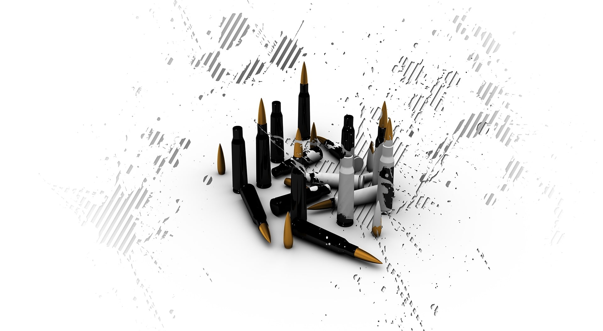 Artistic, high angle view, bullets, studio shot, still life, wood - material, no people, pencil, calligraphy, text, 3D, art and craft, writing instrument, HD Wallpaper