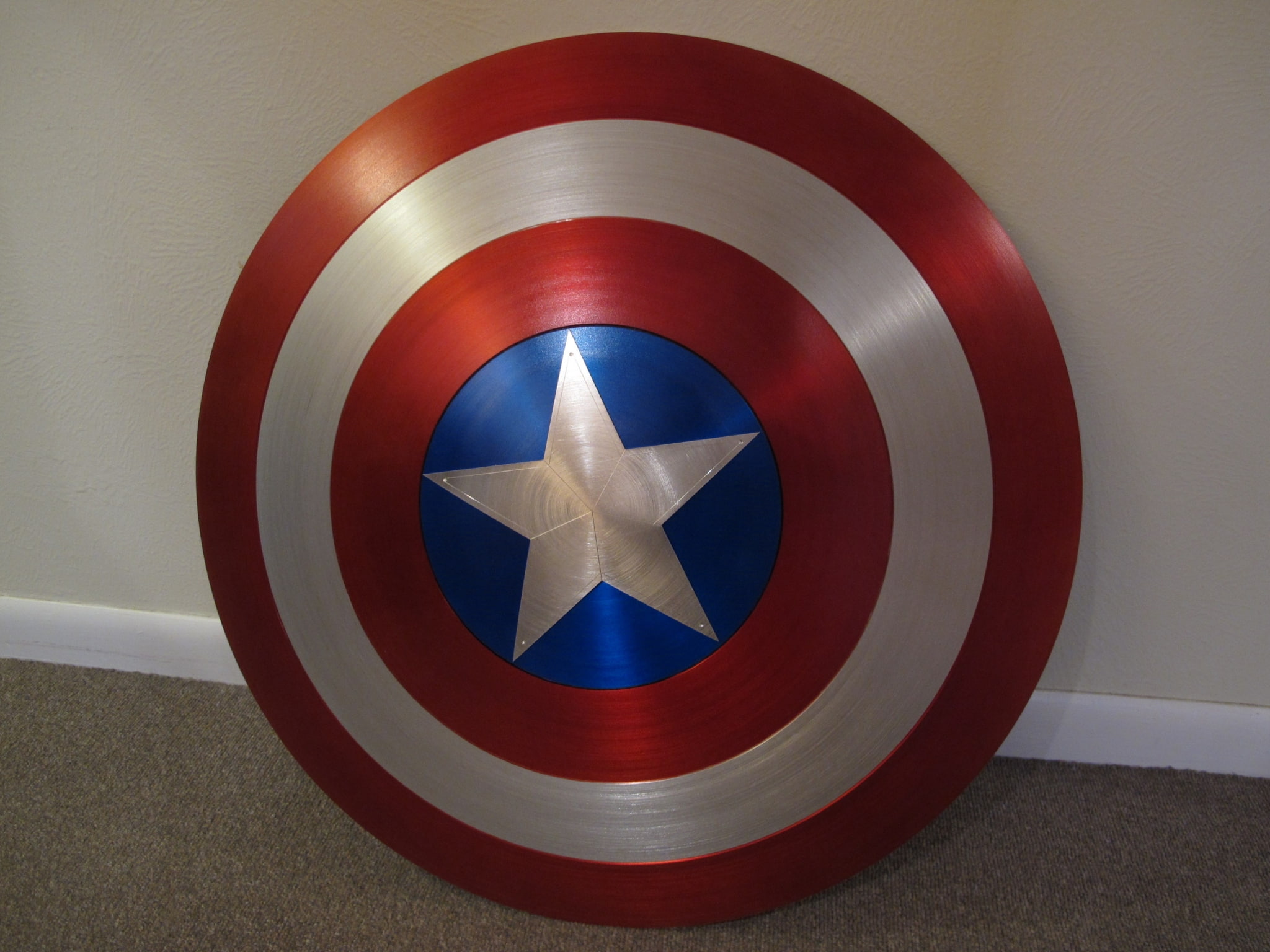 star shape, close-up, wall - building feature, no people, striped, blue, red, shape, captain america computer backgrounds, indoors, geometric shape, 1080P, HD Wallpaper