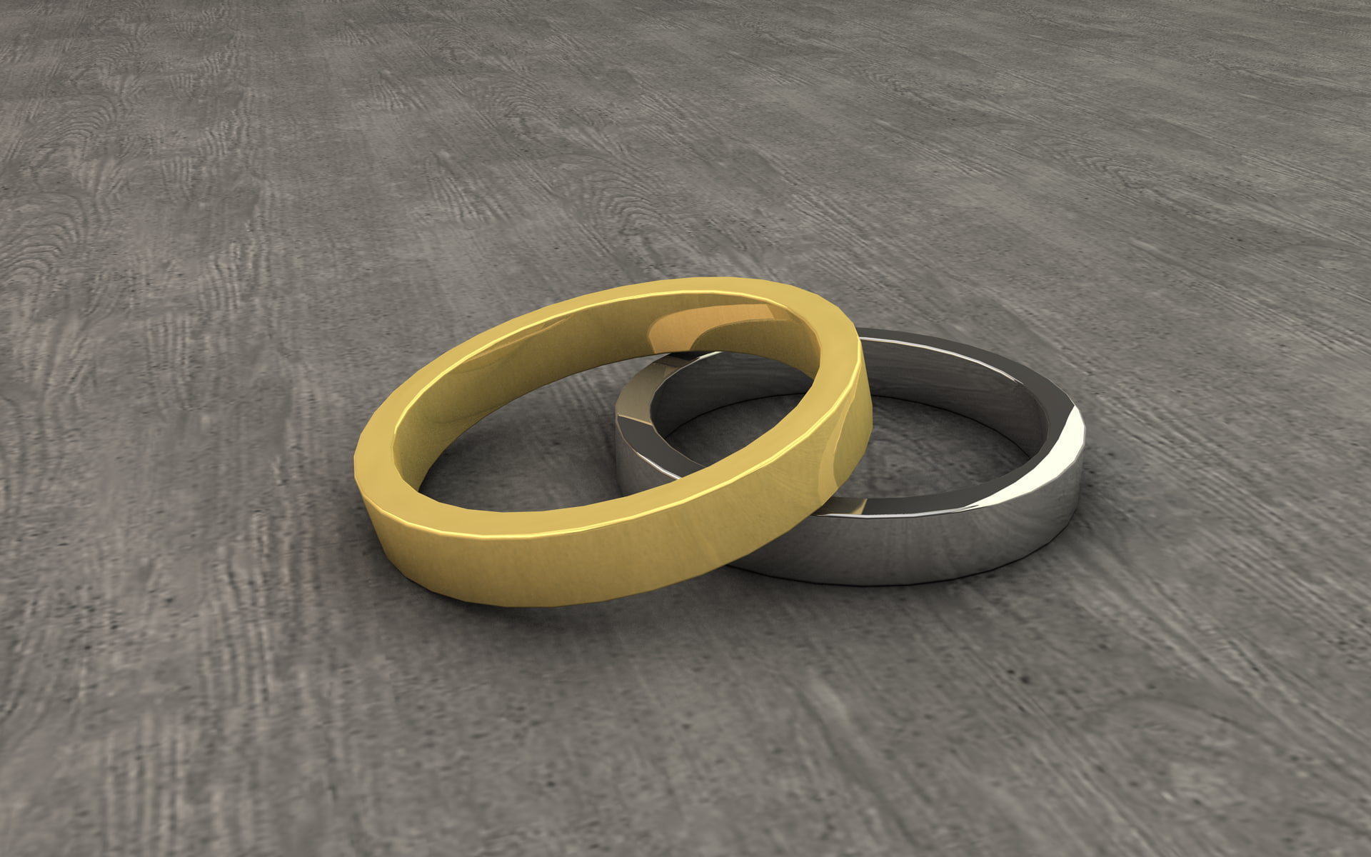 shape, metal, single object, gold, platinum, rings, design, 3D, 1080P, high angle view, still life, group of objects, close-up, day, pattern, no people, HD Wallpaper