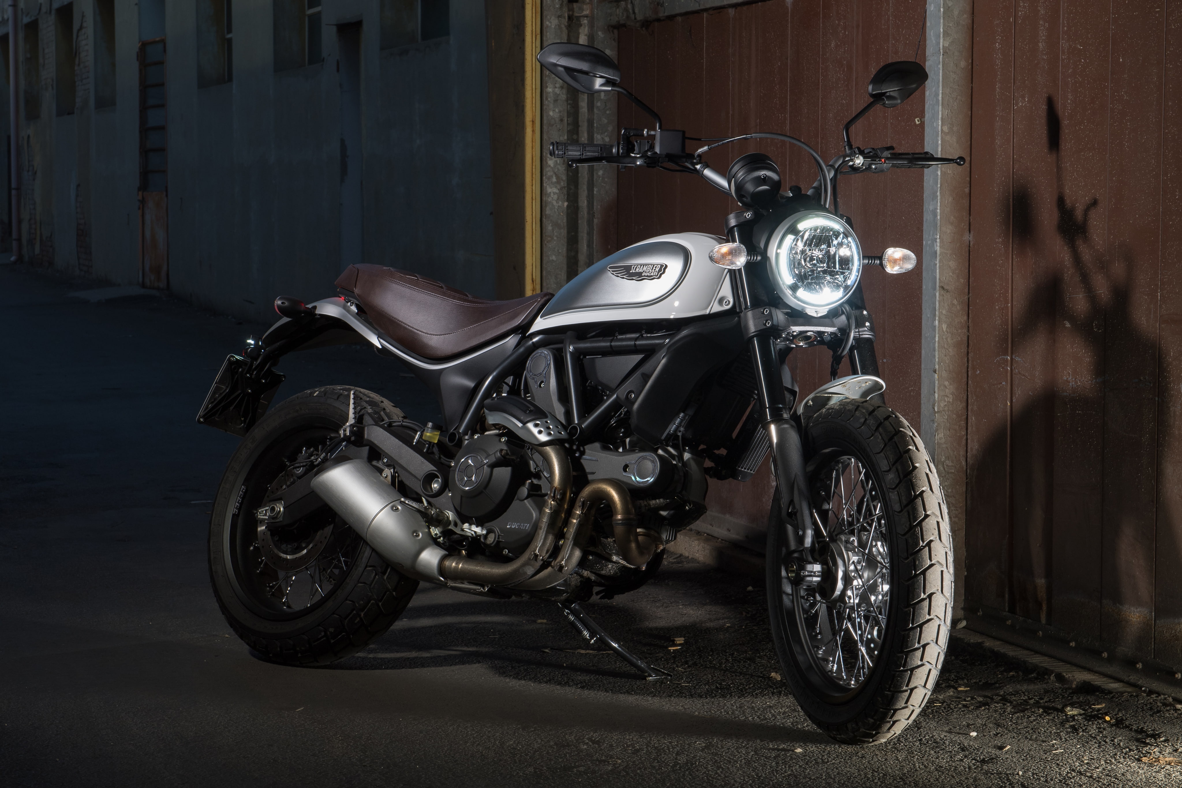 black, 2018, 4K, cruiser, Ducati Scrambler Classic, motorcycle, 4K, gray, HD Wallpaper