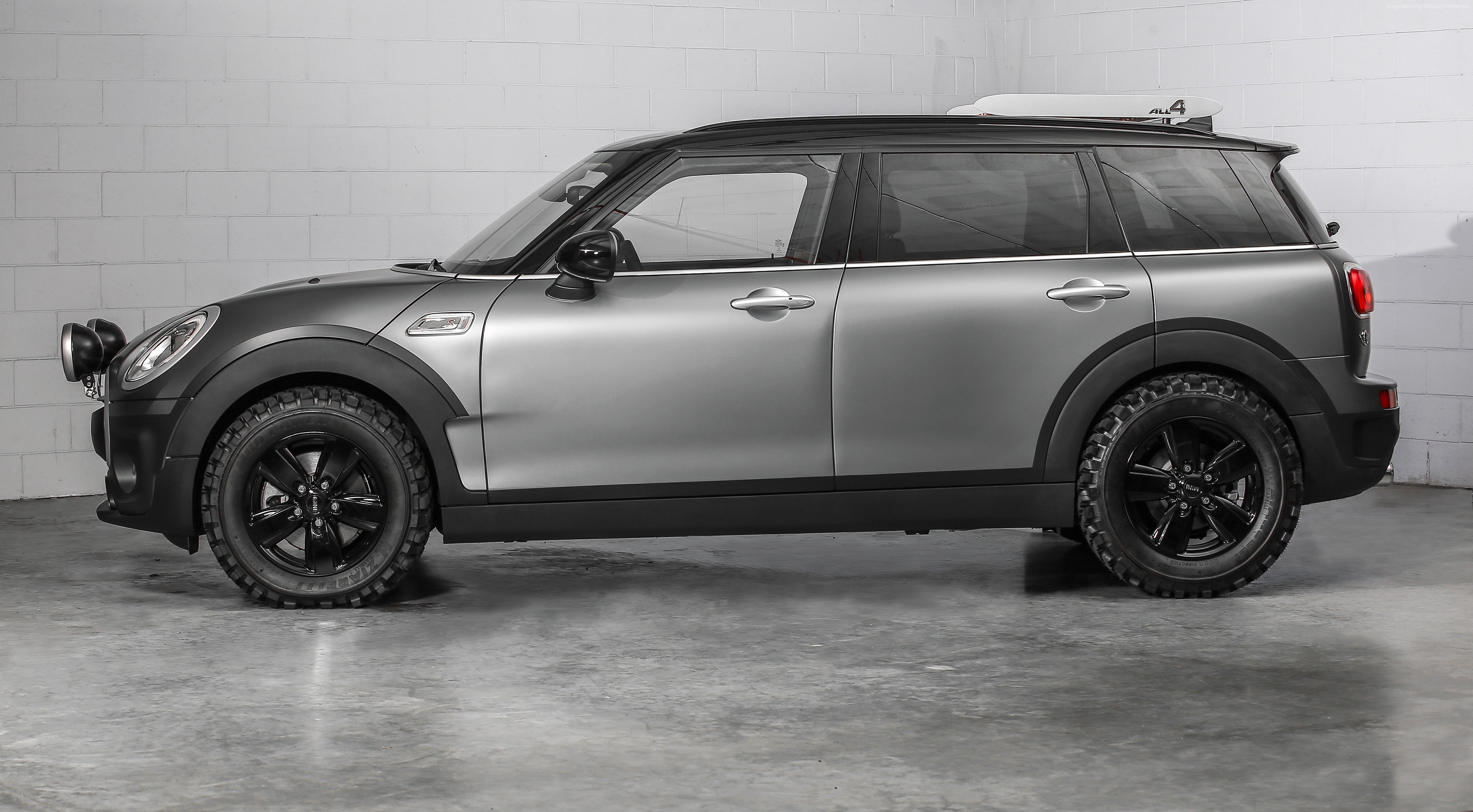 mini, 4K, Mini Clubman All4 Scrambler, grey, HD Wallpaper