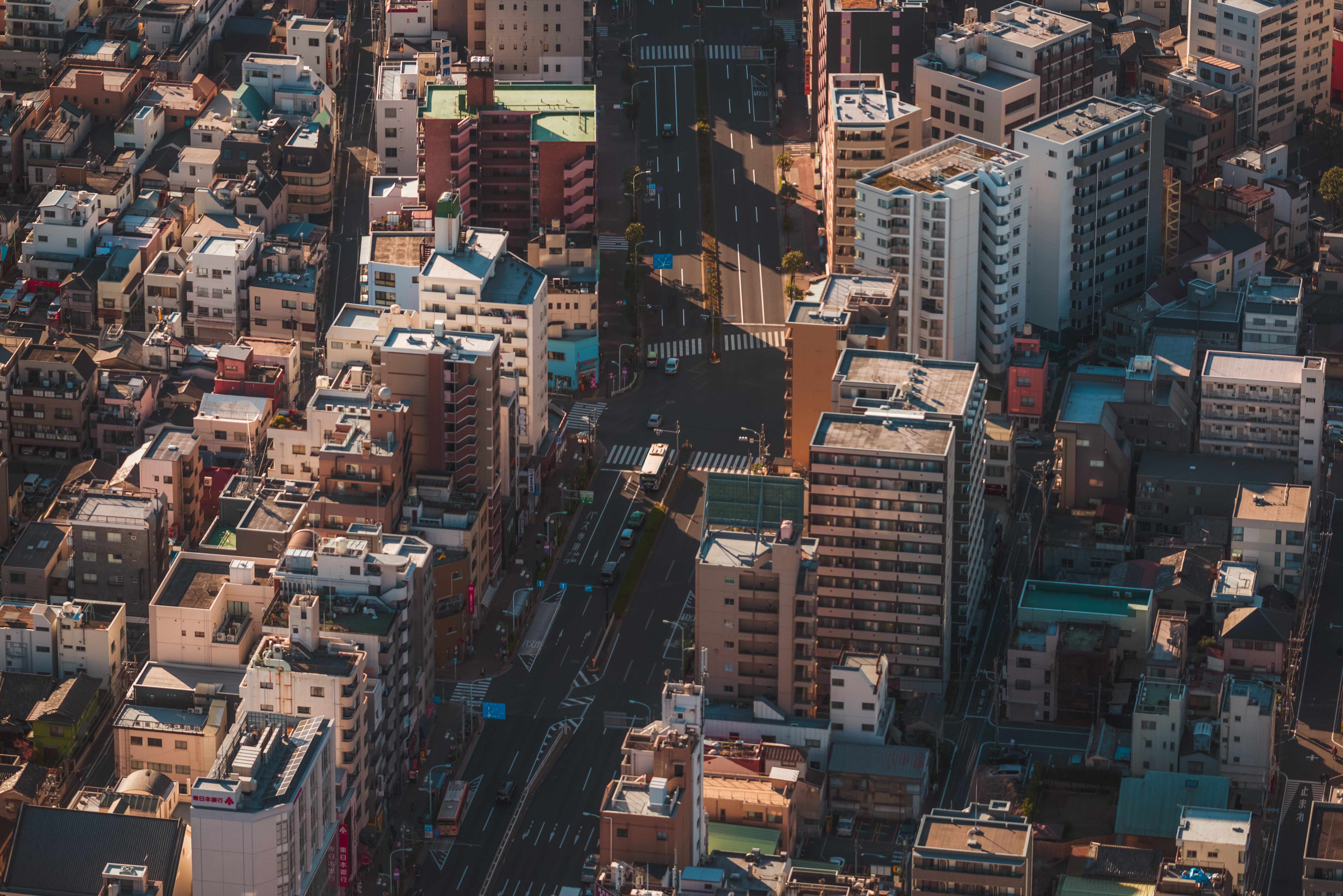 city, skyscraper, tokyo, full frame, financial district, city life, stret, tokyo skytree, residential district, apartment, office building exterior, high angle view, HD Wallpaper