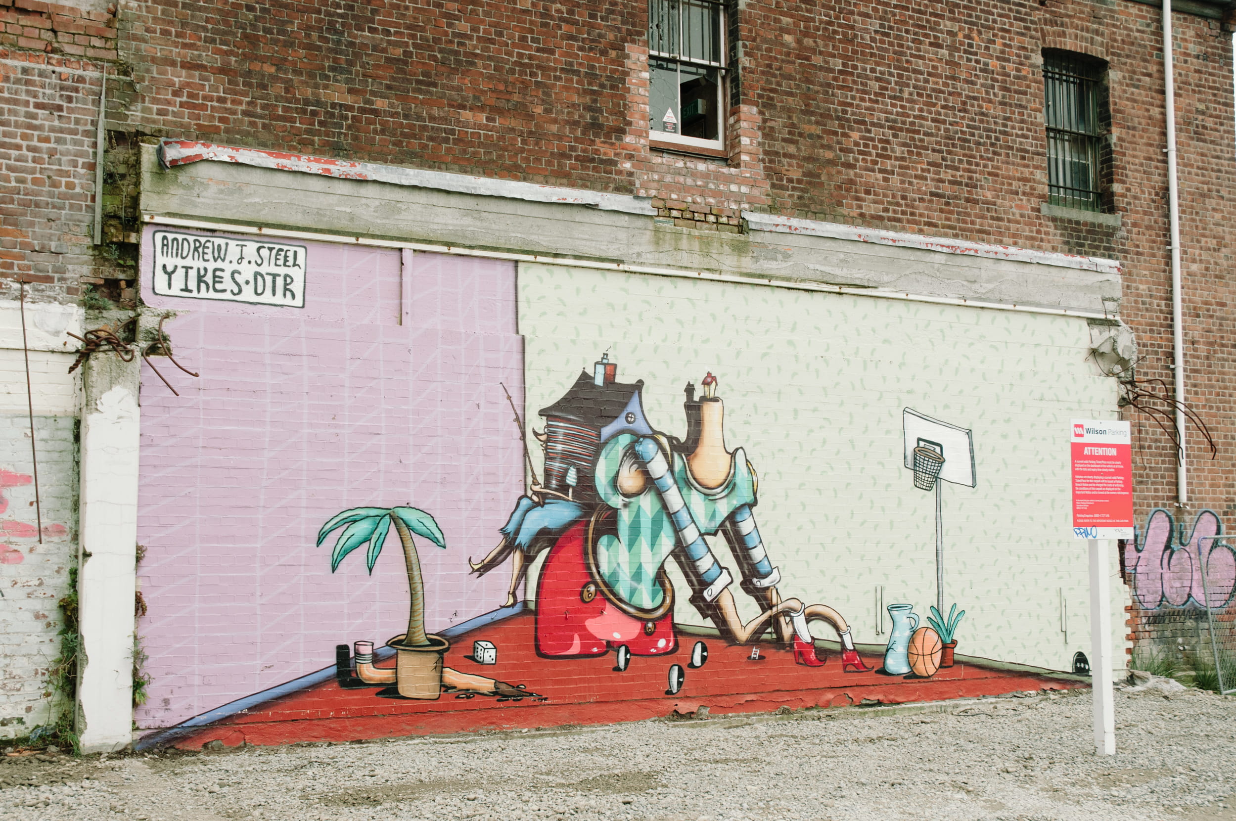 christchurch, building exterior, male likeness, day, art and craft, no people, wall - building feature, street art, graffiti, city, architecture, building, HD Wallpaper