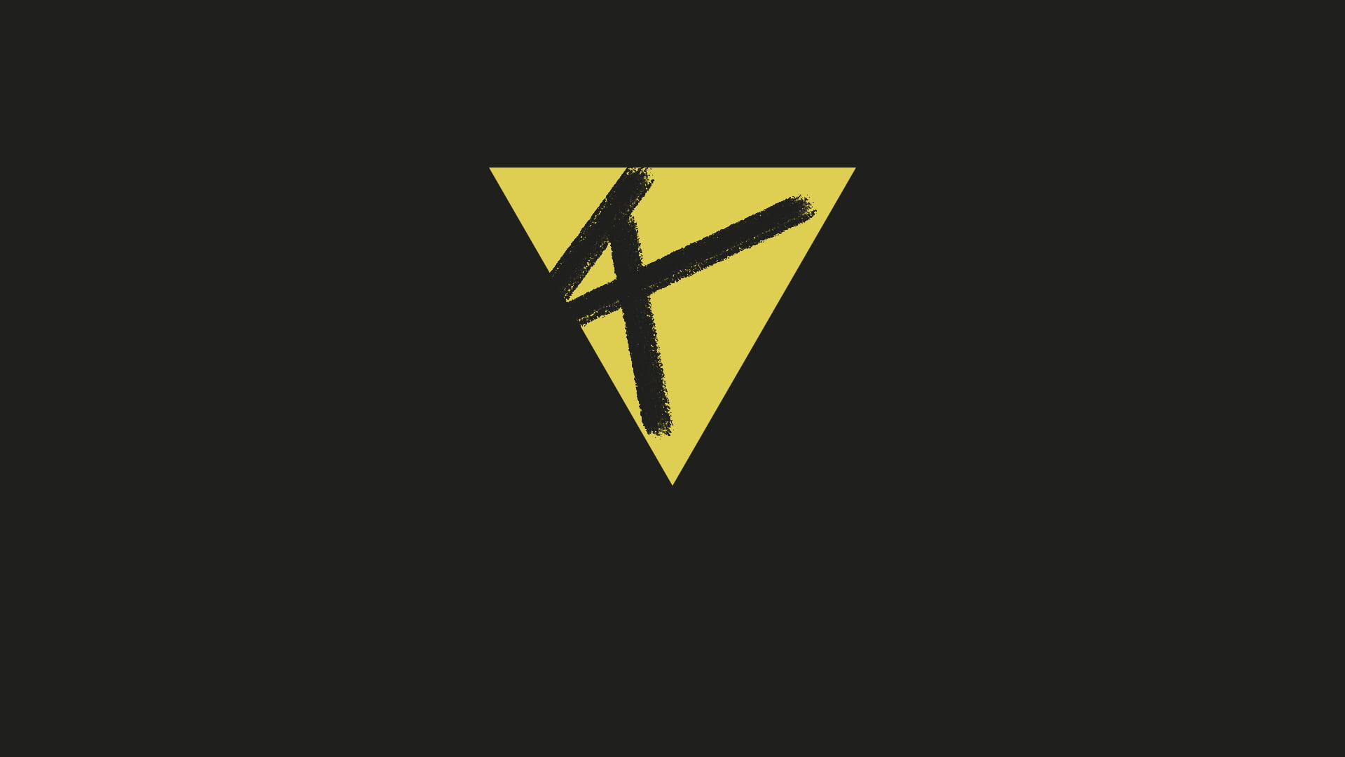 warning sign, copy space, information sign, yellow, indoors, road, information, safety, triangle, electricity, sign, communication, illuminated, symbol, HD Wallpaper