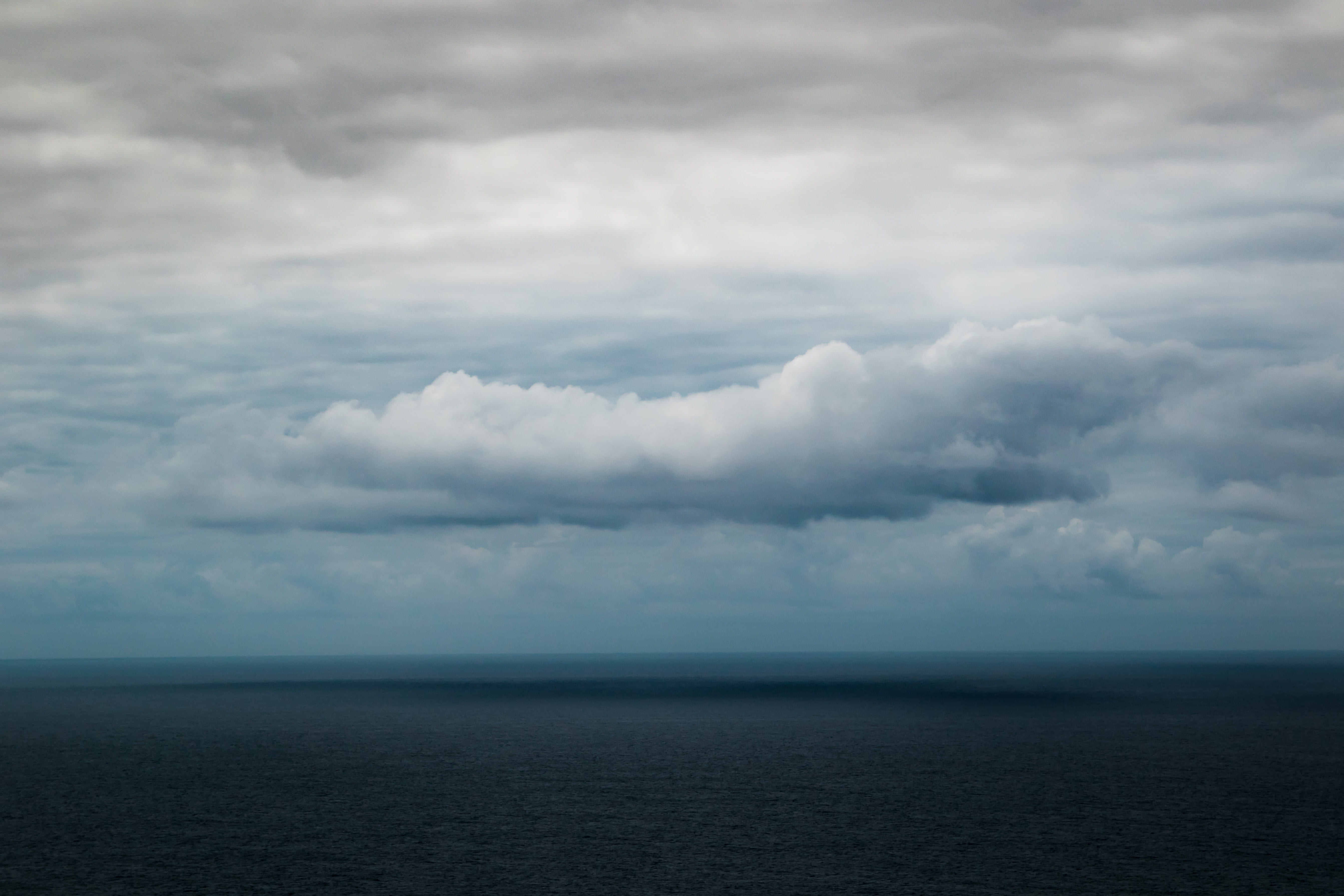 power in nature, day, clouds, ominous, scenics - nature, sky, stormy, idyllic, californium, white, landscape, daytime, cloudy, beauty in nature, body, horizon over water, HD Wallpaper