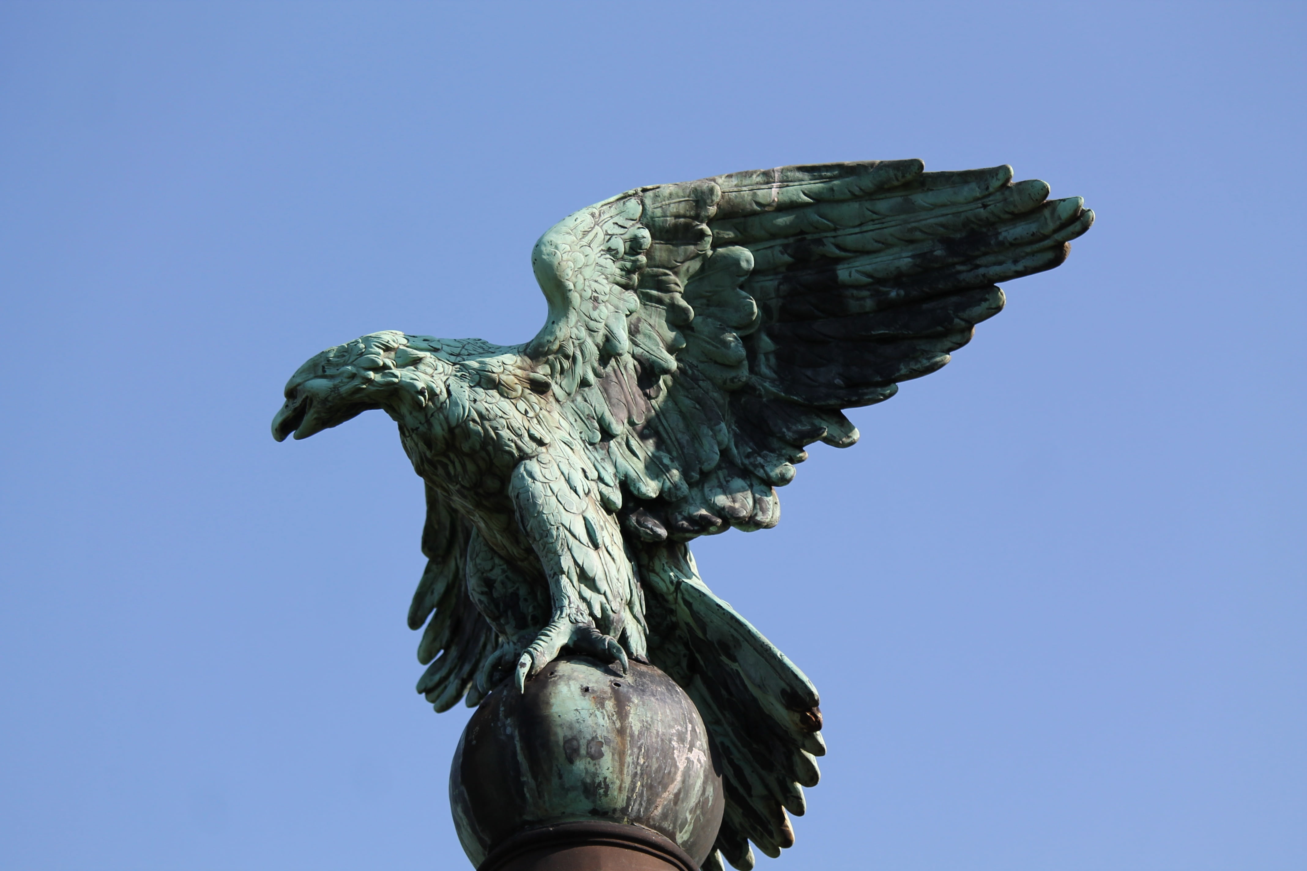 art, oberursel, representation, war, history, angel, blue, symbol, figure, art and craft, elegance, griffin, day, statue, sky, war memorial, monument, strength, HD Wallpaper