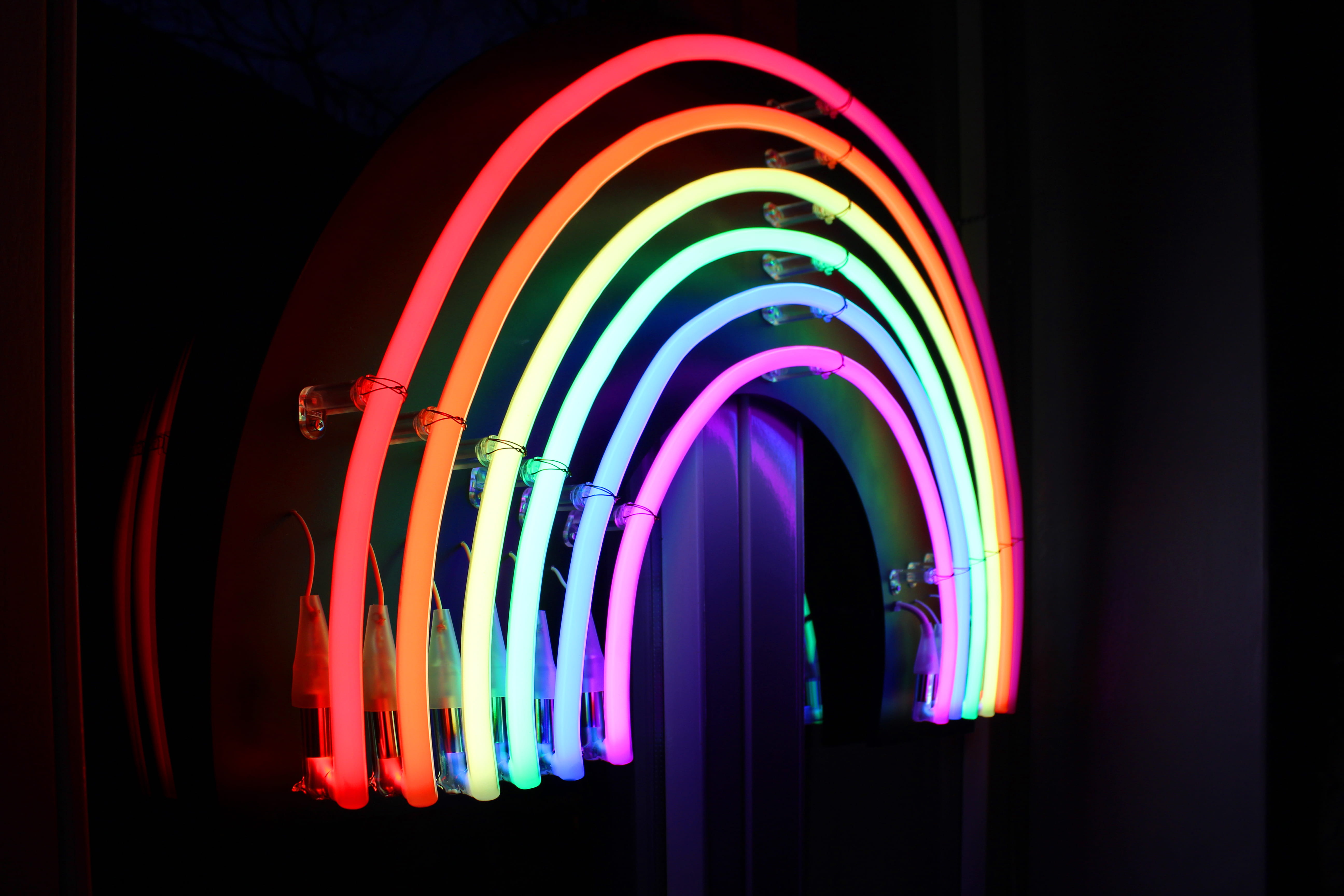 red, light, colored, multi colored, light - natural phenomenon, studio shot, illuminated, glowing, night, long exposure, multicolored, vibrant color, abstract, HD Wallpaper