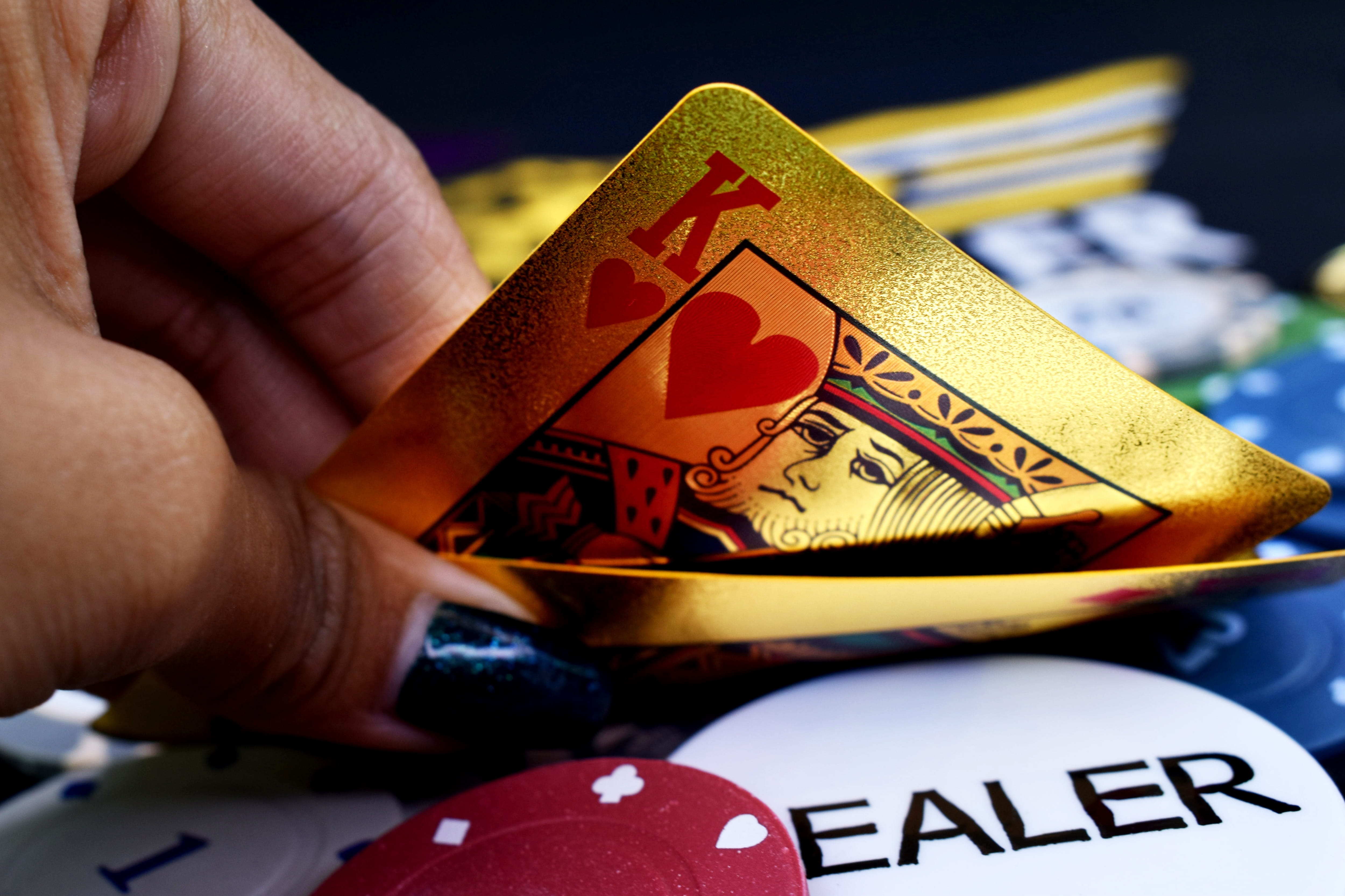 human hand, human body part, fortune telling, cards, gambling, text, arts culture and entertainment, body part, pocket kings, poker, leisure games, gold cards, HD Wallpaper