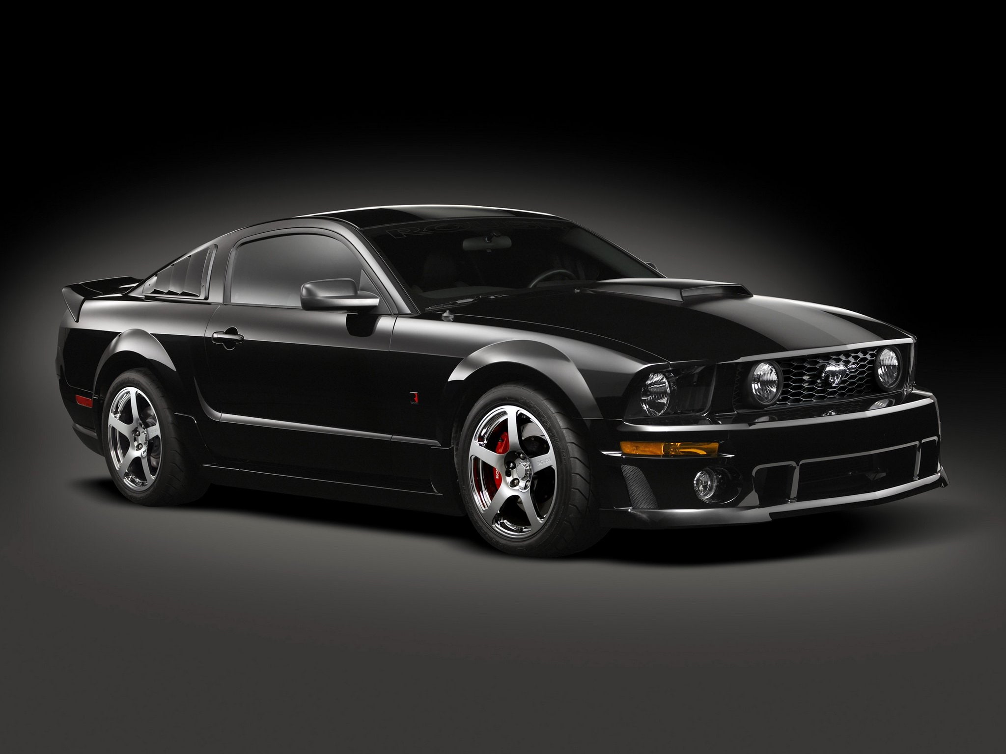 1080P, ford, mustang, stage 3, muscle, 2007, blackjack, roush, HD Wallpaper
