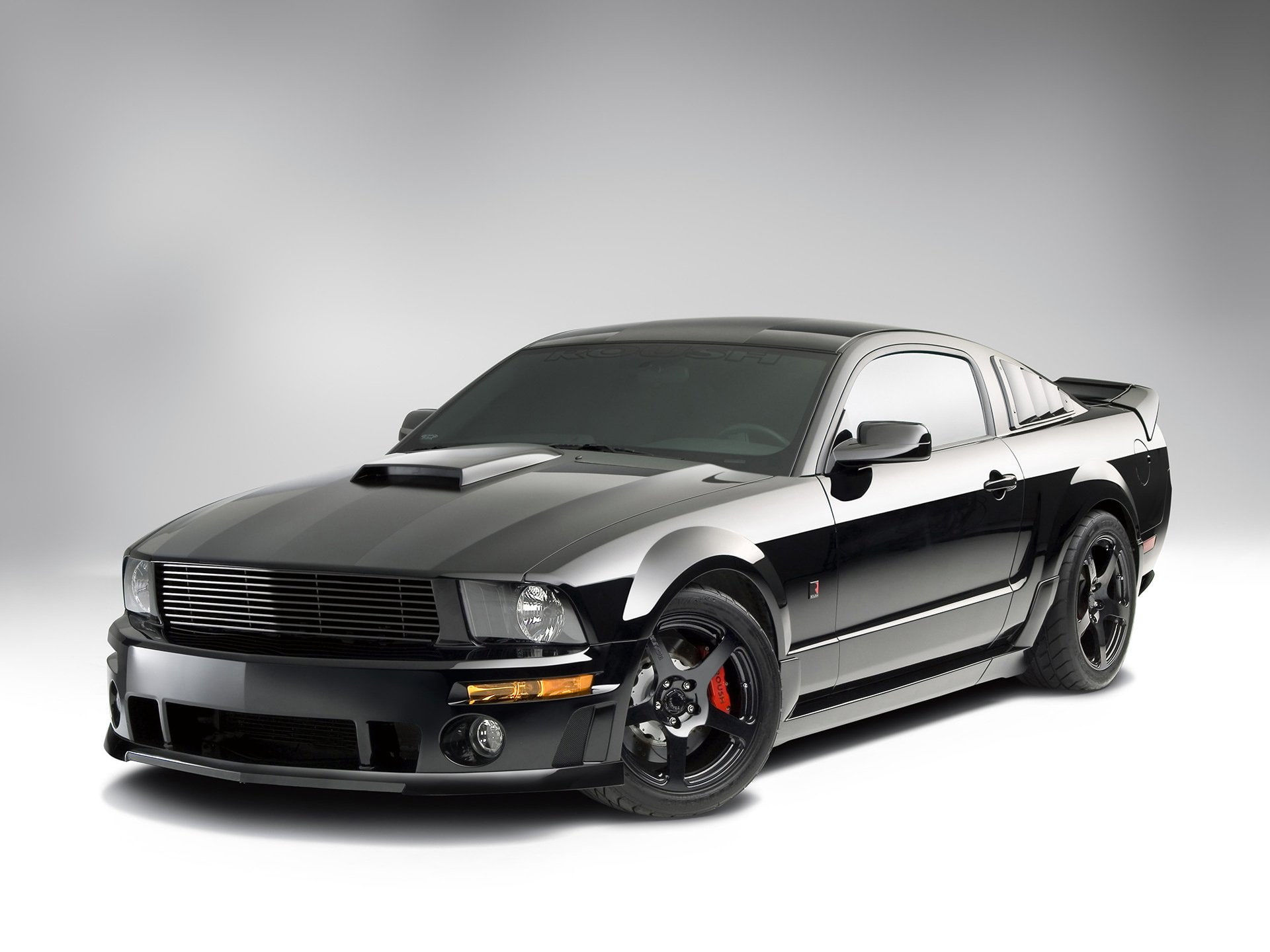 1080P, 2007, muscle, blackjack, roush, ford, stage 3, mustang, HD Wallpaper