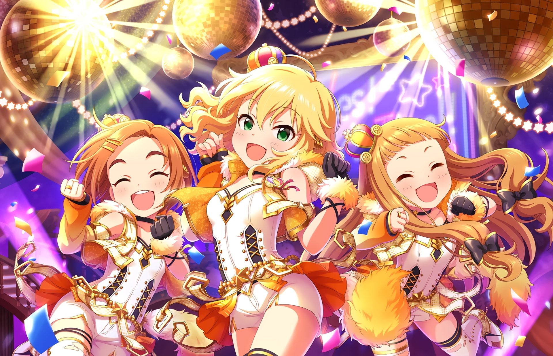 The iDOLM@STER Cinderella Girls, Kaoru Ryuzaki, Momoka Sakurai, Nina Ichihara, Anime, 1080P, HD Wallpaper