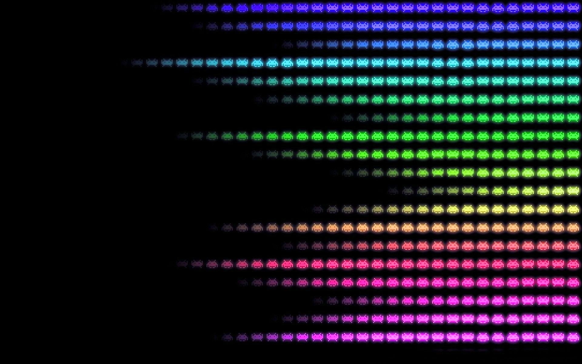 space, art, x, 1080P, aircraft, invaders, multicolor, hd, Abstract, HD Wallpaper