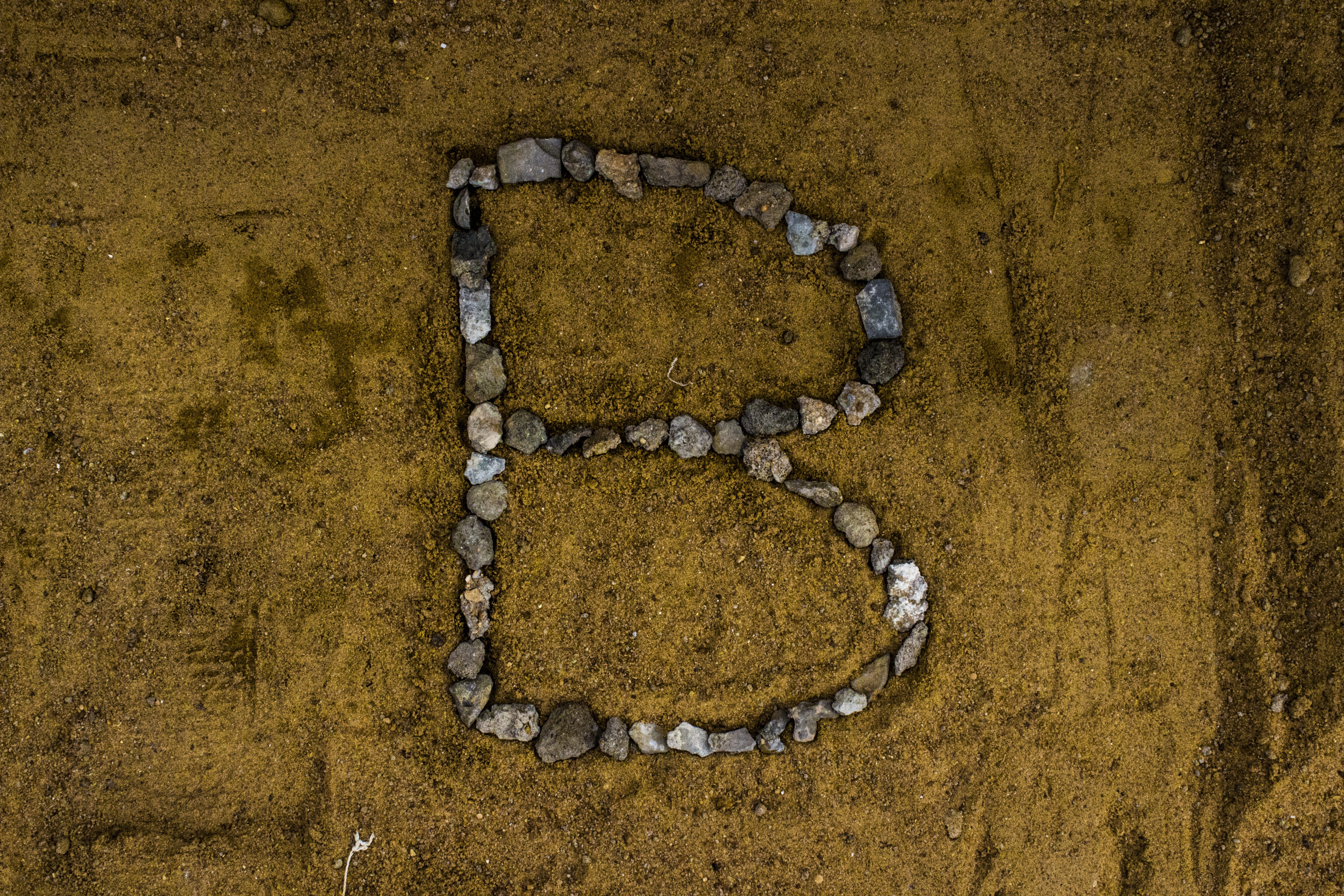 alphabetical, sand, alphabet letters, day, b, close-up, no people, textured, beach, solid, nature, shape, positive emotion, outdoors, english alphabet, HD Wallpaper