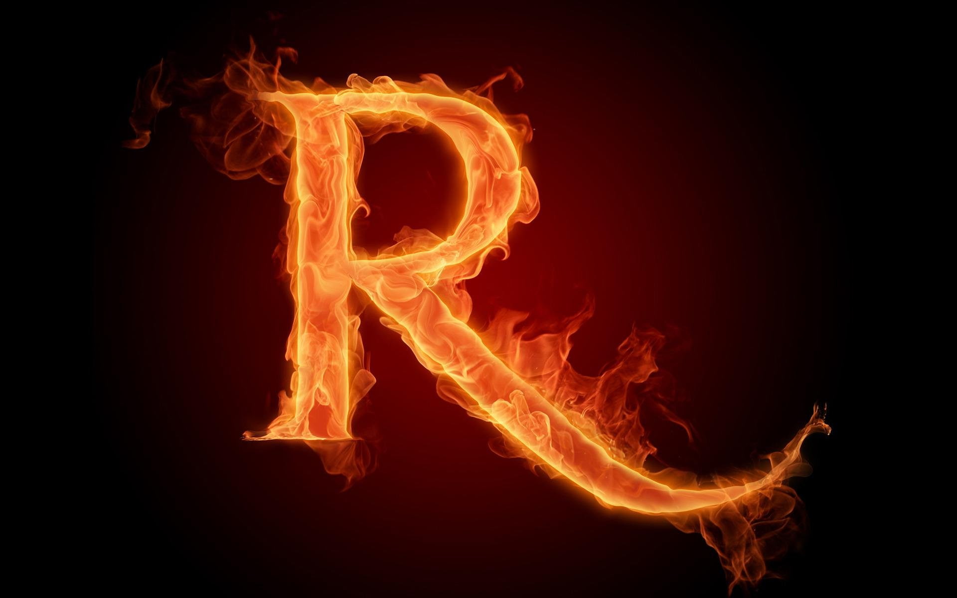 the-fiery-english-alphabet-picture-r, 1080P, 1920x1200, HD Wallpaper