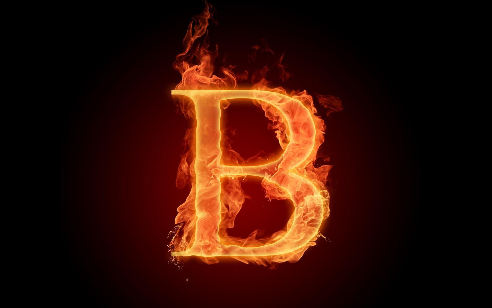 1920x1200 px, the, 1080P, picture, b, Fiery, Alphabet, English, HD Wallpaper