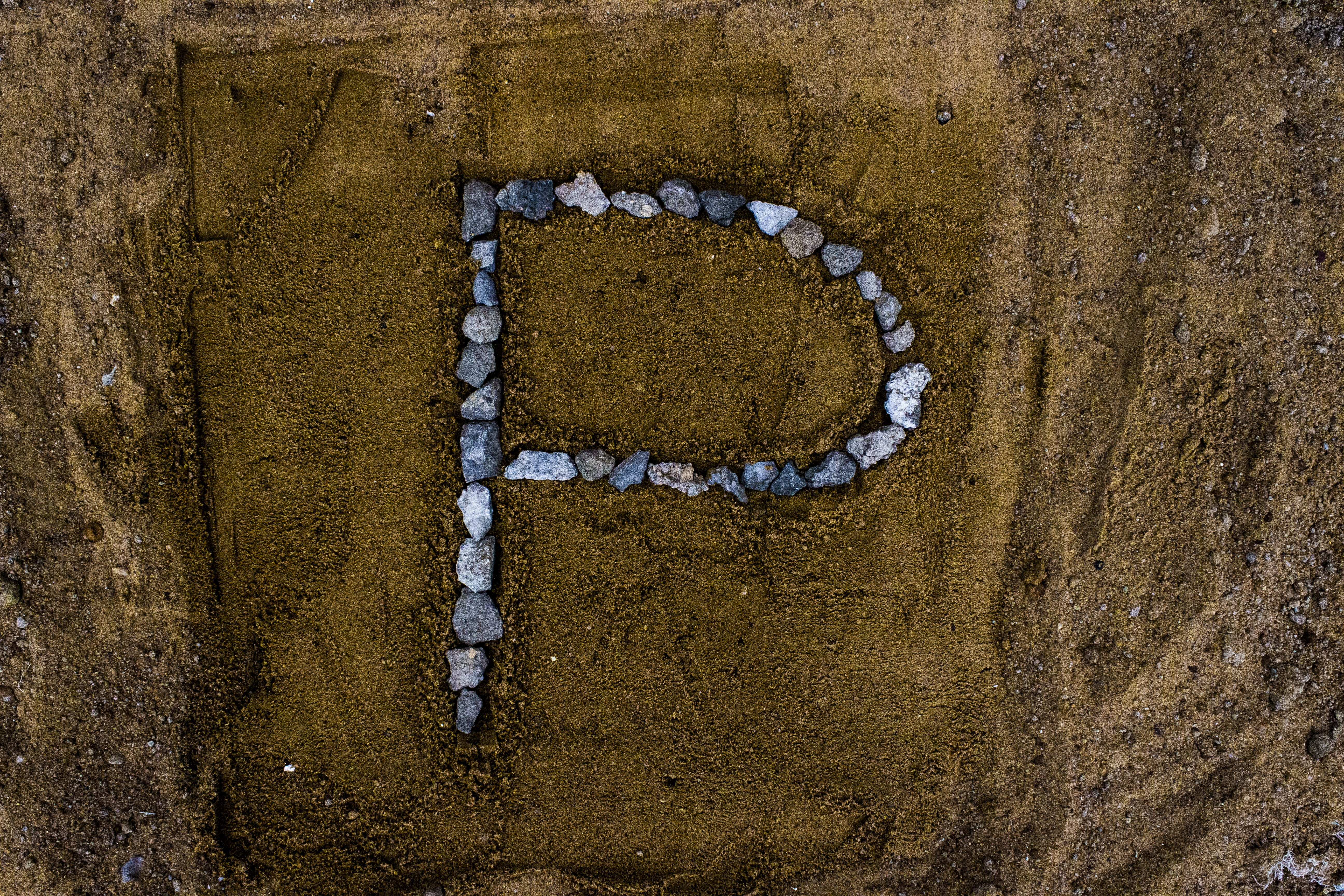 shape, alphabetic character, alphabetical, nature, pattern, alphabets, land, no people, directly above, architecture, close-up, p, day, art and craft, wall - building feature, HD Wallpaper