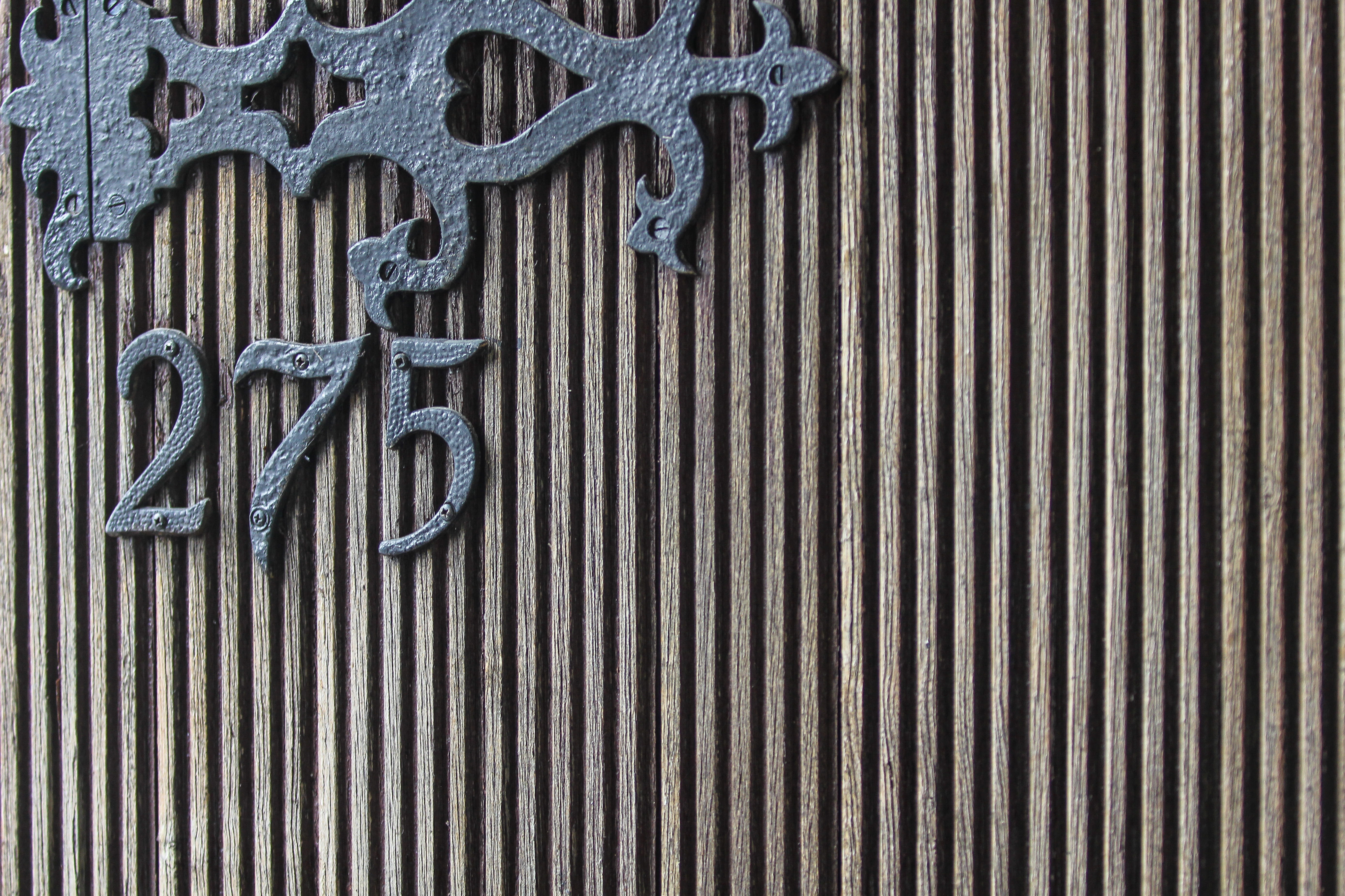 door, wall, wood - material, backgrounds, wooden pattern, close-up, door number, munber, entrance, floral pattern, iron - metal, safety, old, captcha, full frame, HD Wallpaper