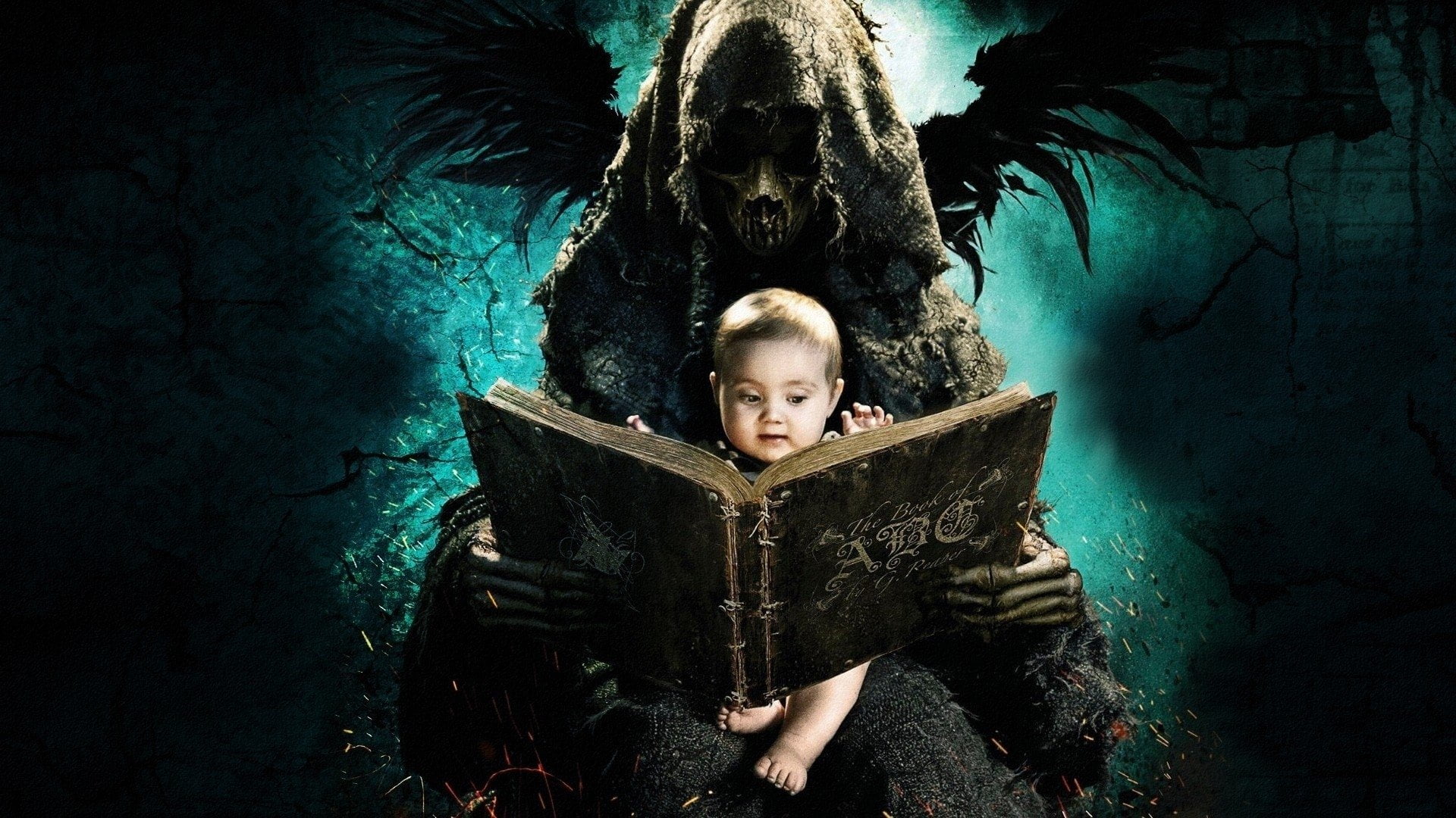 Book, child, real people, innocence, males, The ABCs of Death, Creepy, portrait, 1080P, Baby, women, men, Horror, looking at camera, one person, childhood, HD Wallpaper