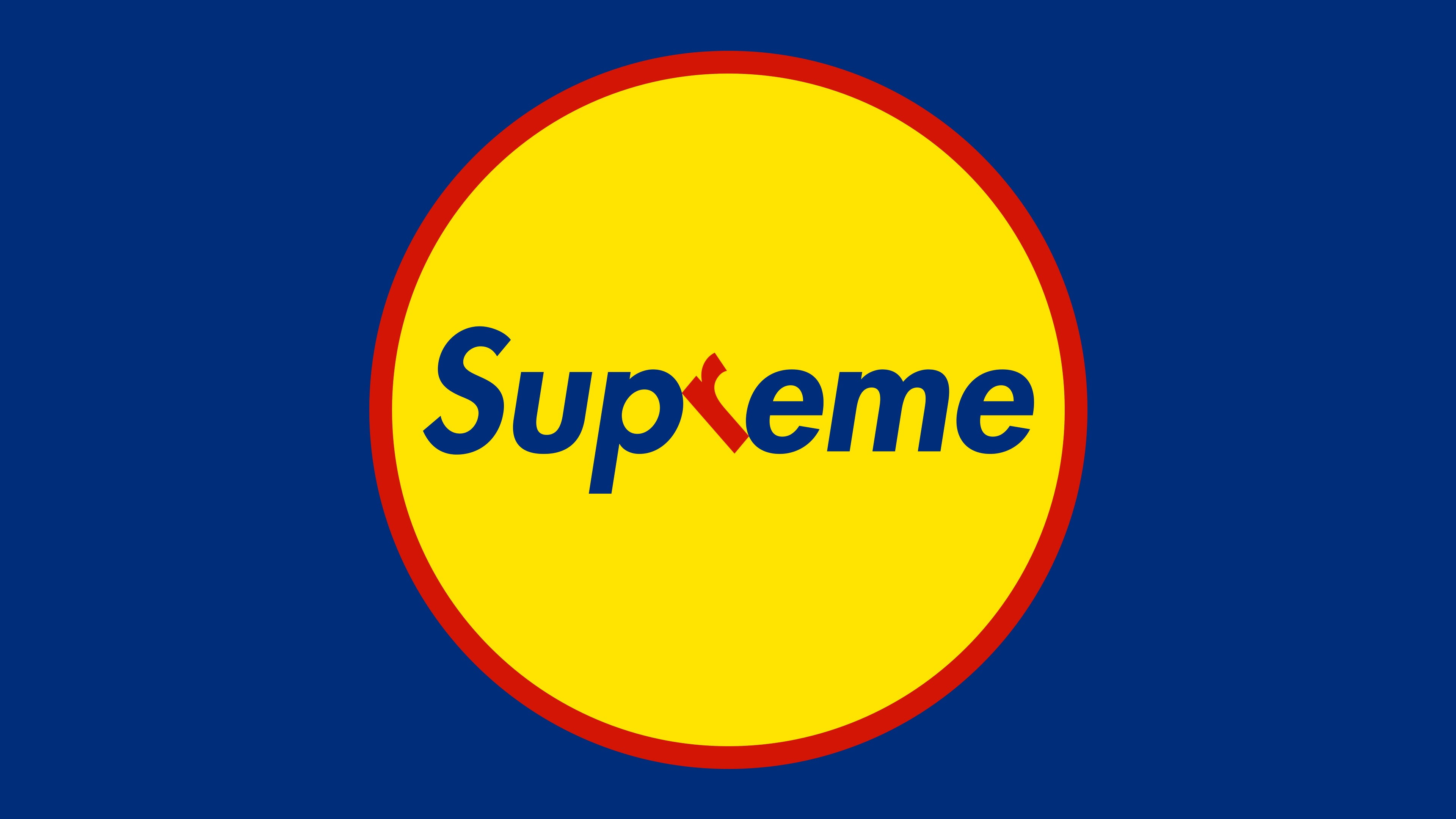 logo, supreme, 4K, humor, HD Wallpaper