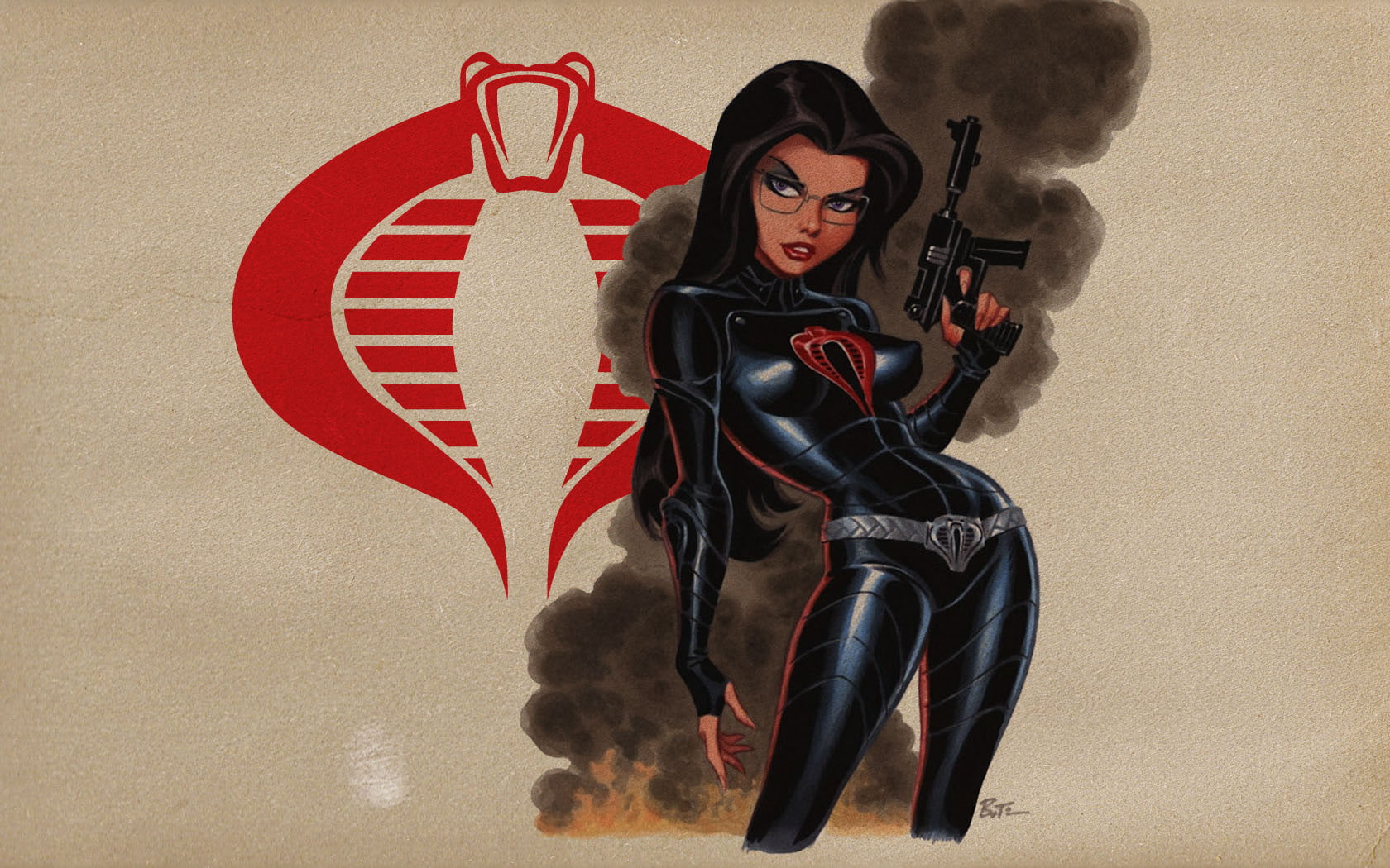 s, rifle, women, cobra, red, cartoon/comic, suit, poster, hd, gi, joe, 720P, black, HD Wallpaper