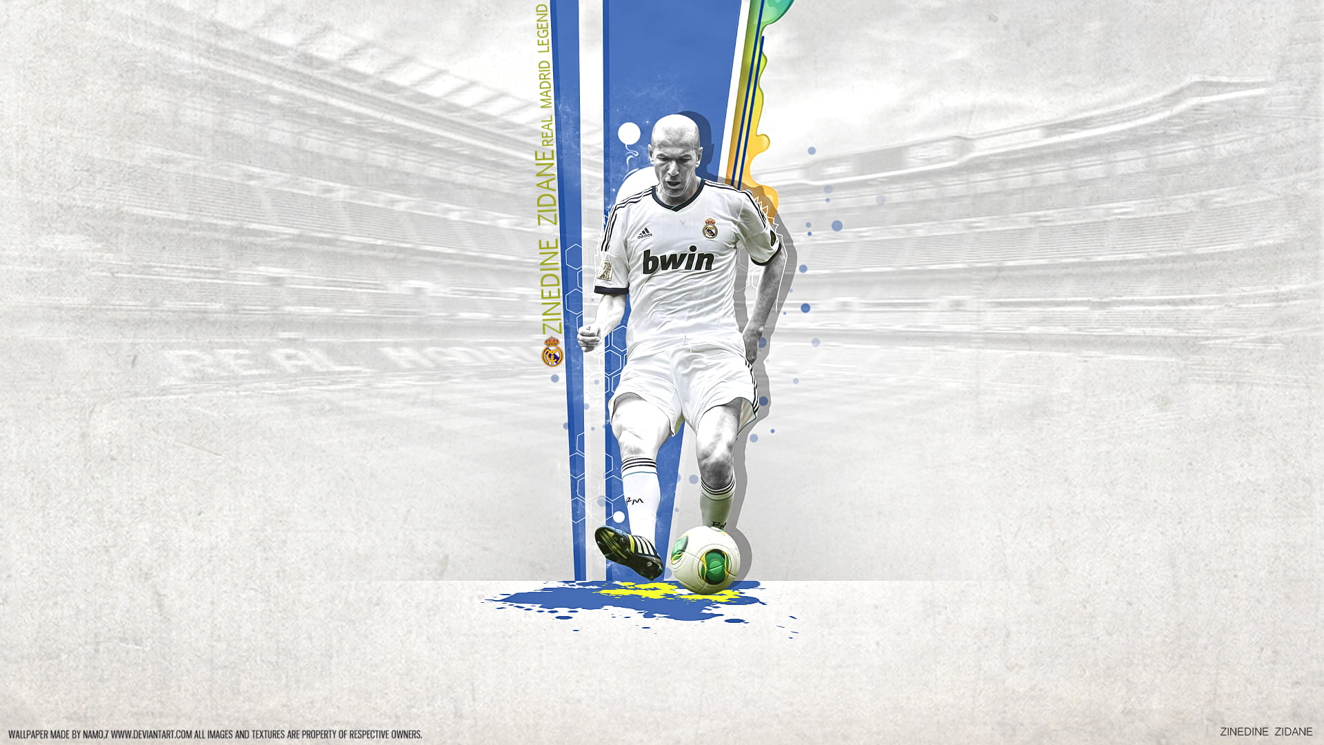 Zinedine Zidane, 1080P, French, Soccer, Real Madrid C.F., HD Wallpaper