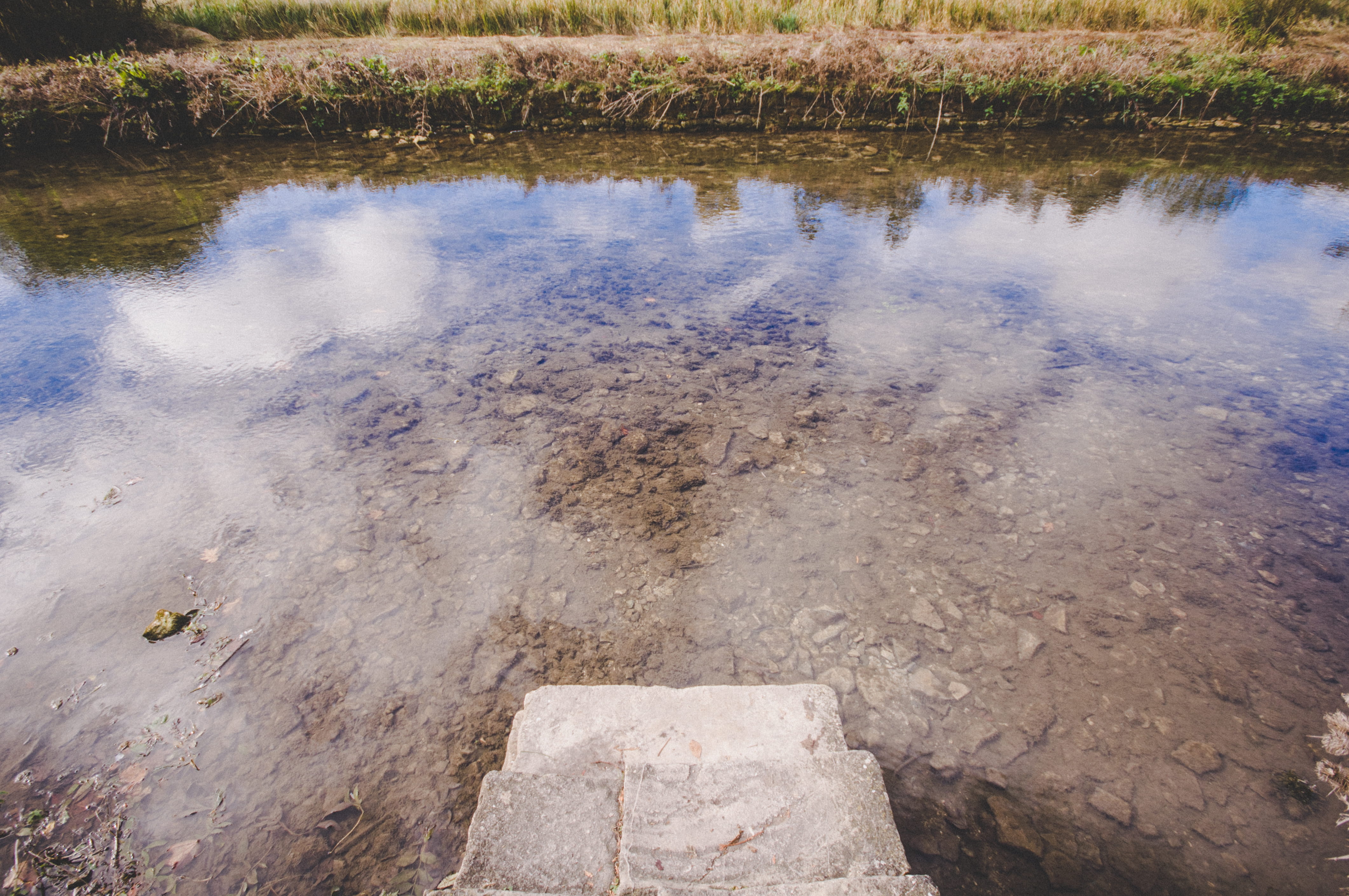 reflection, solid, step, bridge, ivy barn blog, the cotswolds, power in nature, no people, high angle view, tree, aonb, tranquil scene, scenics - nature, HD Wallpaper