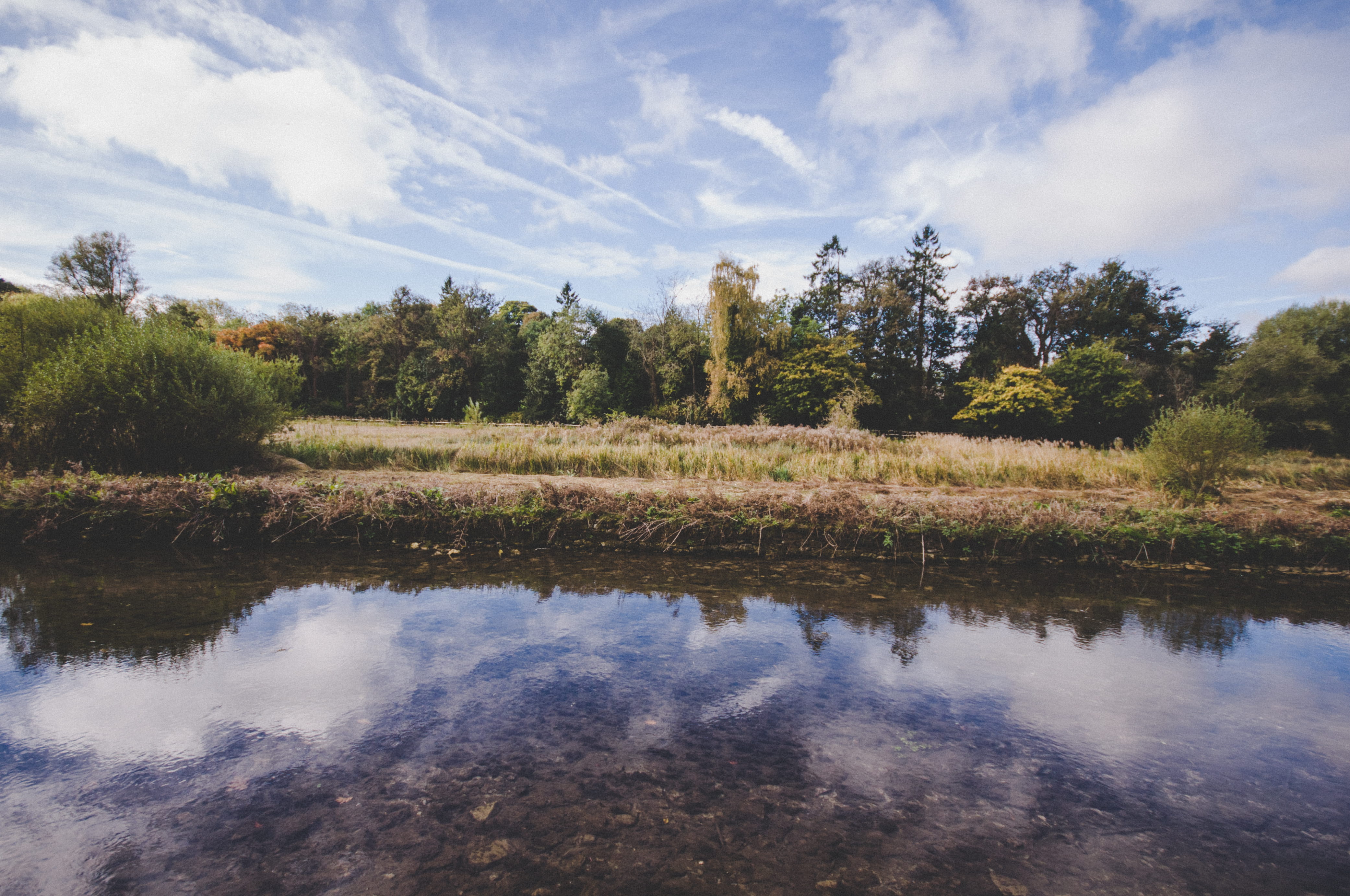 river, ivy, reflection, day, countryside, bibury, tranquility, ivy barn blog, nature, waterfront, sky, scenics - nature, beauty in nature, no people, blog, HD Wallpaper