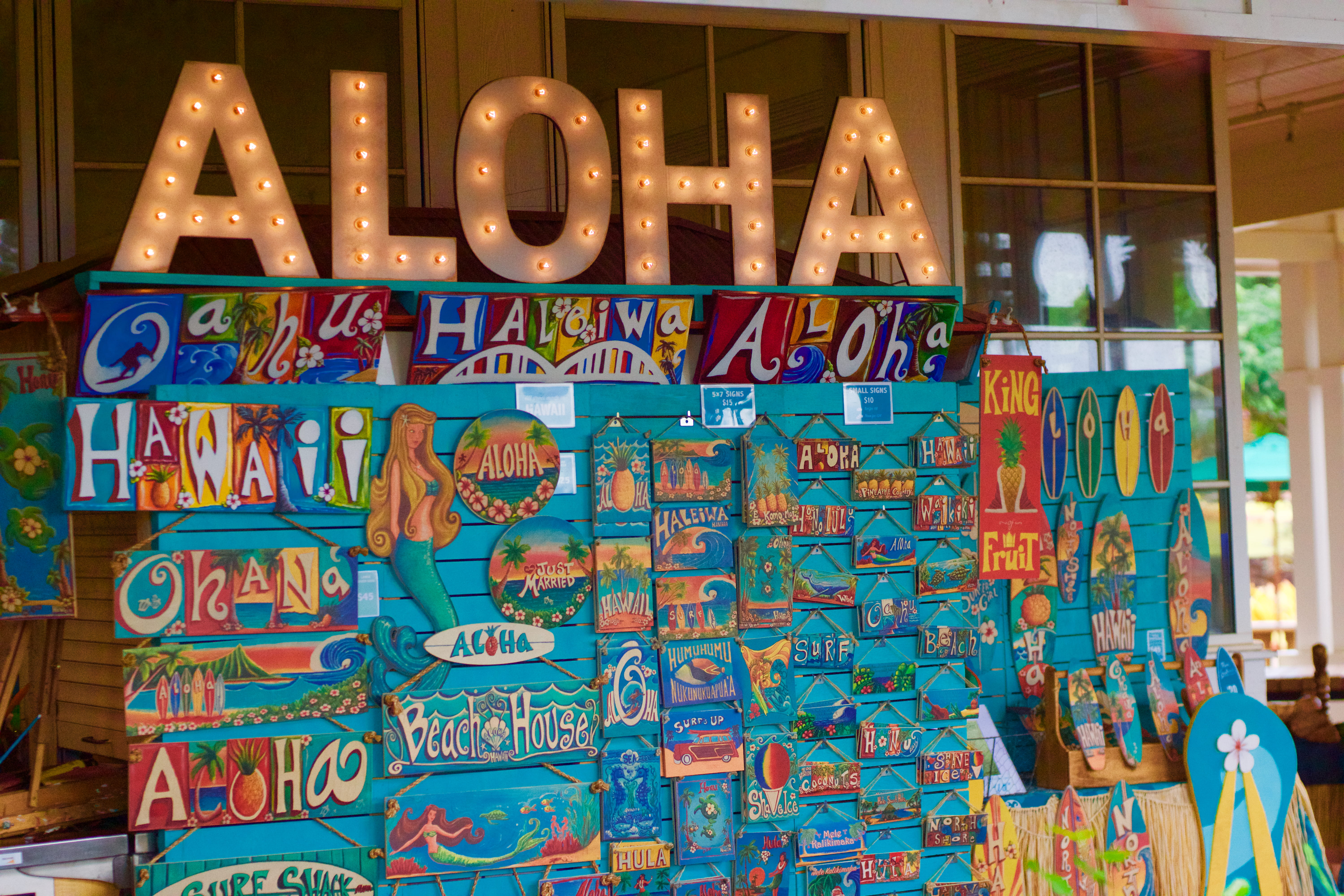 sell, art, built structure, architecture, beach, message, creativity, wahiawa, water, dole, oahu, store, aloha, business, illuminated, city, plantation, HD Wallpaper