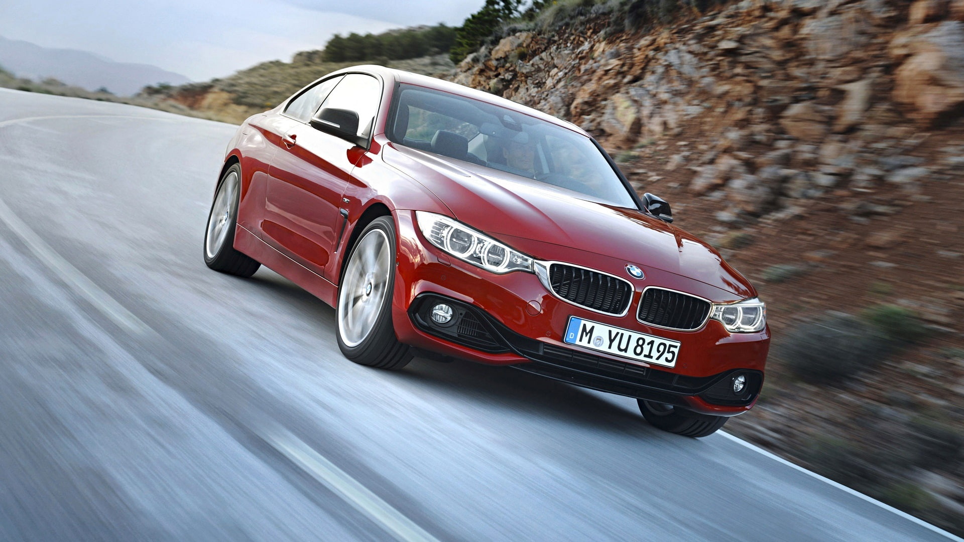 Red, BMW, Speed, 1080P, fourth, Color, Car, Series, HD Wallpaper