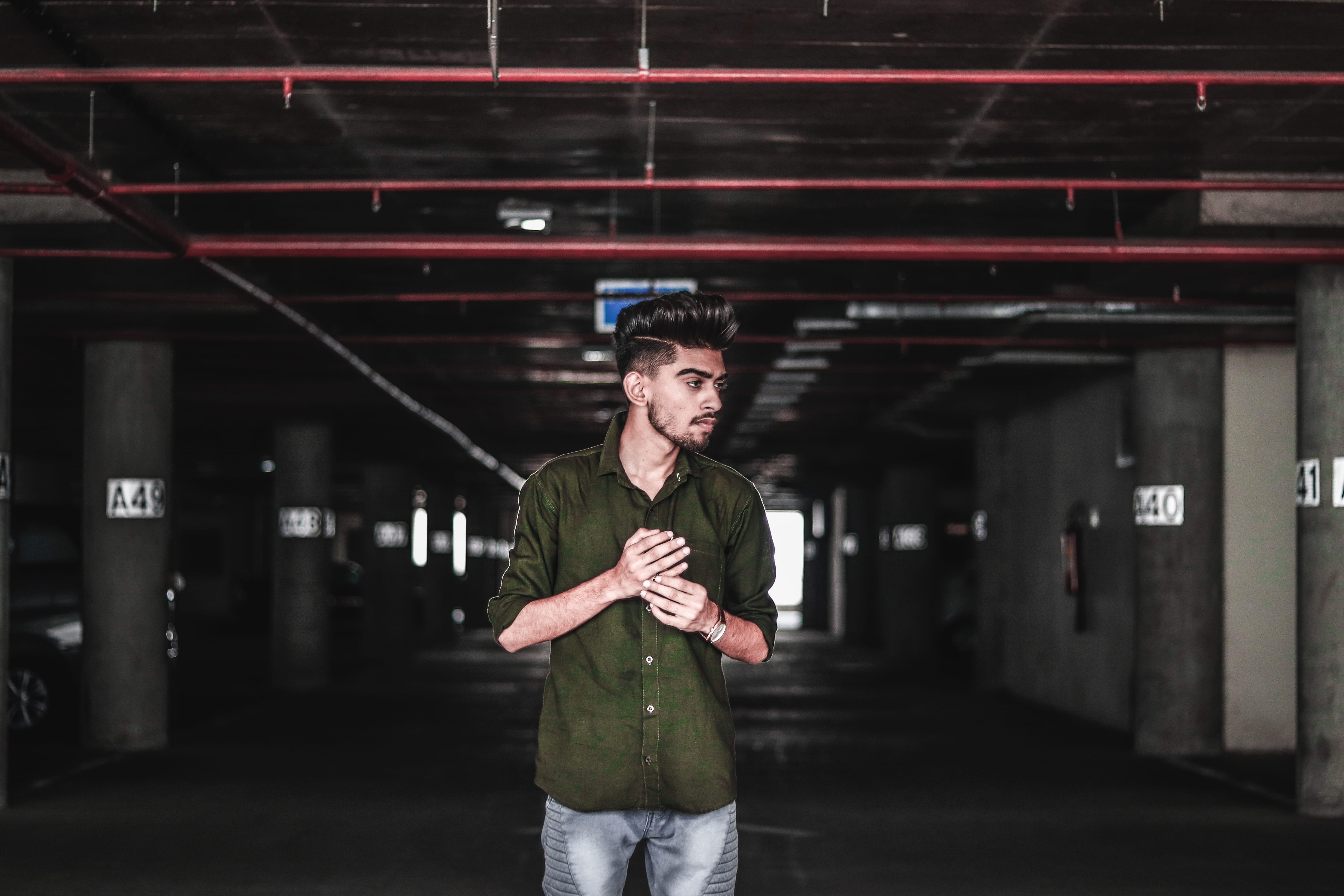 beard, young men, men, clothing, connection, built structure, young adult, leisure activity, people, focus on foreground, one person, real people, bokeh, HD Wallpaper