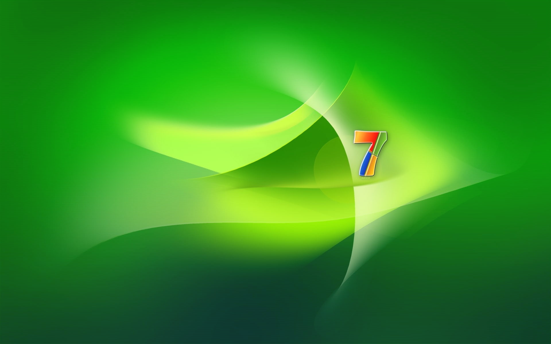 Windows7, 1080P, Green, windows, Space, HD Wallpaper