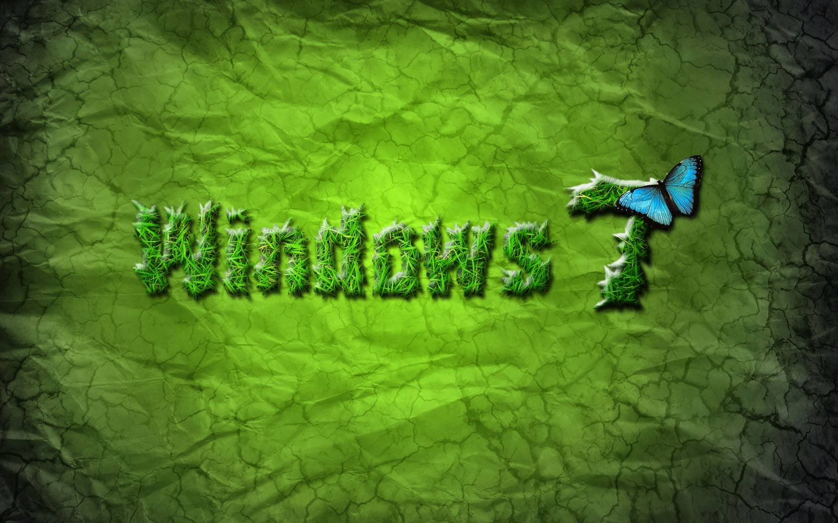Windows7, windows, Butterfly, 720P, Green, HD Wallpaper