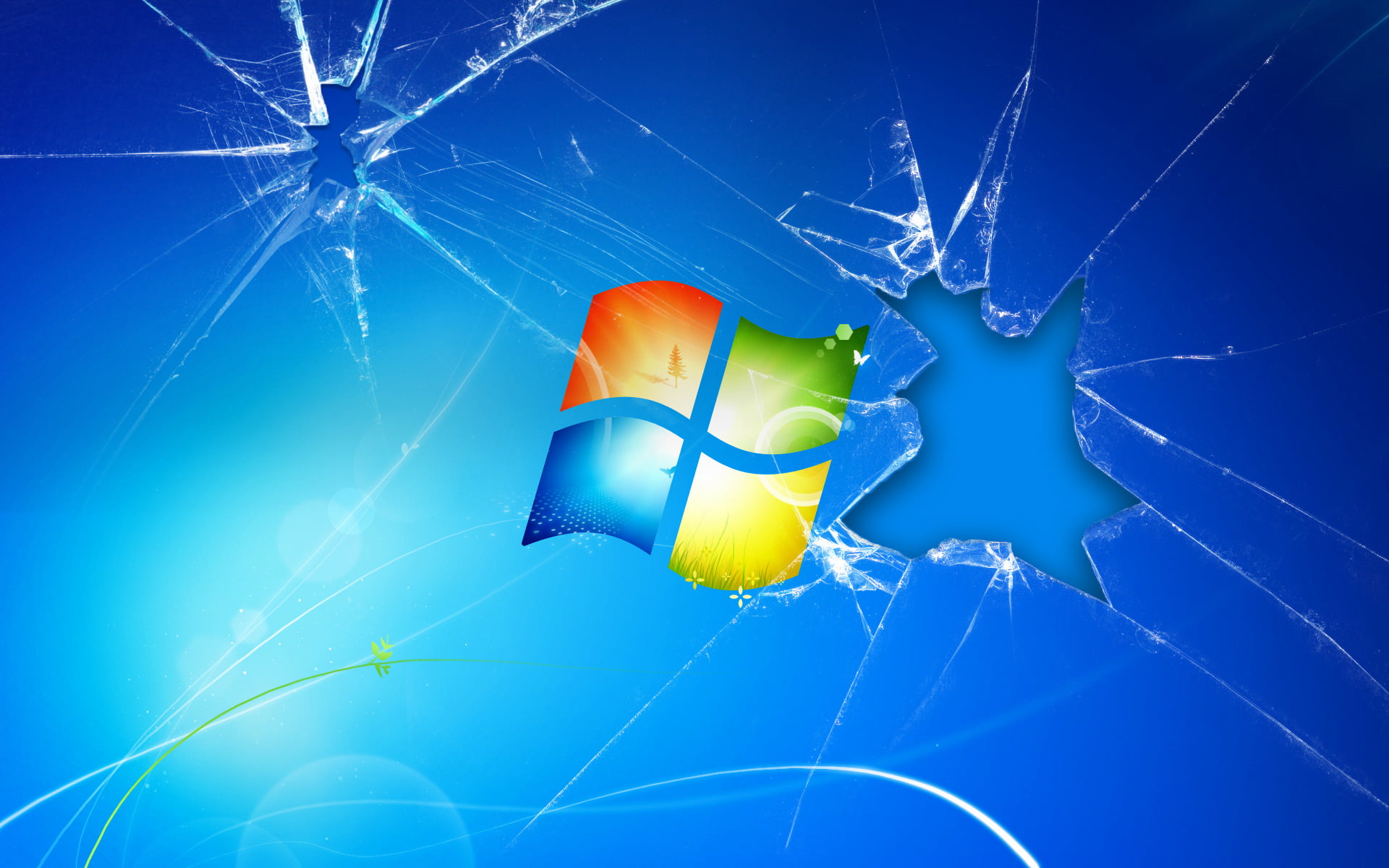 design, water, Windows, abstract, no people, 1080P, sunlight, light - Natural Phenomenon, broken, floating on water, three-dimensional Shape, microsoft, HD Wallpaper