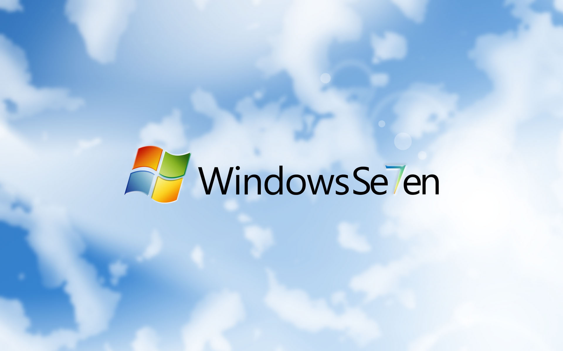 Windows7, 1080P, винда7, white, the sky, HD Wallpaper
