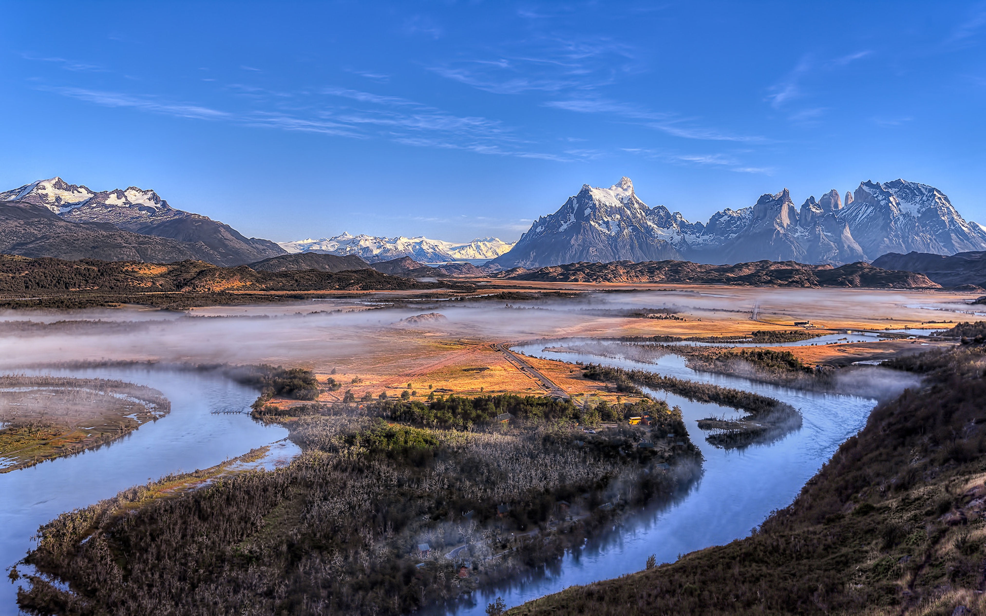 water, cold temperature, outdoors, environment, nature, beauty in nature, gassing, snow, mountains, no people, scenics - nature, 4K, cloud - sky, HD Wallpaper