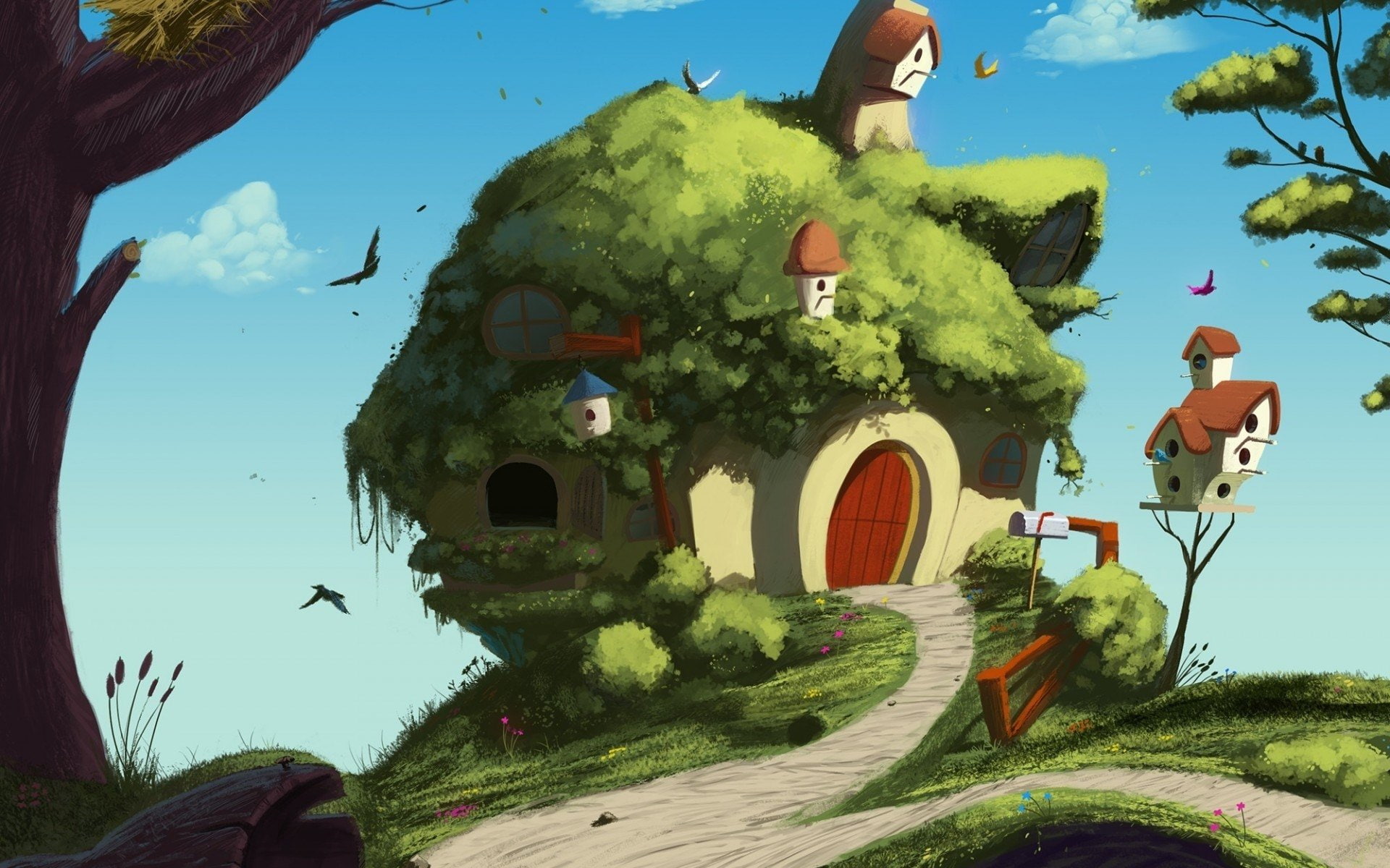 1080P, Fluttershy (My Little Pony), House, Fantasy, HD Wallpaper