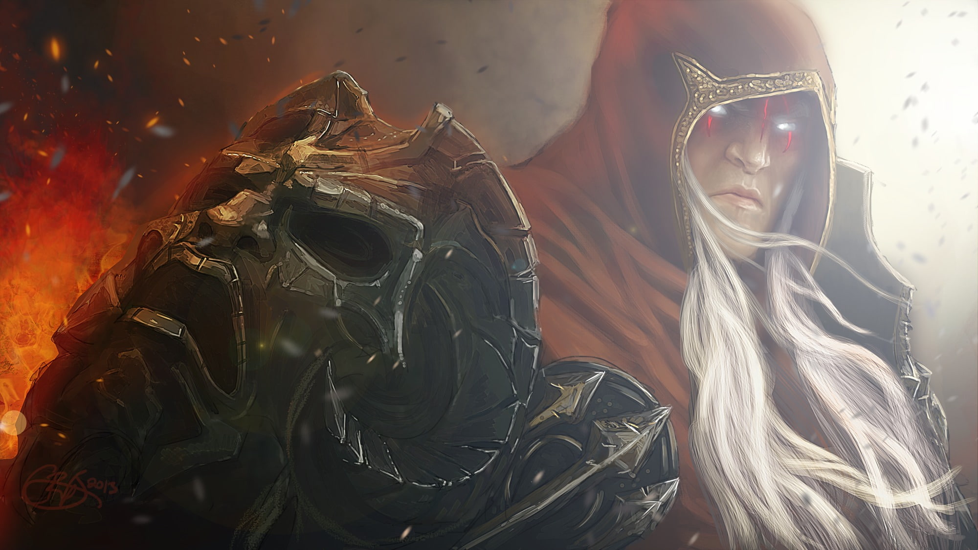 horseman of apocalypse, art, 1080P, darksiders, HD Wallpaper