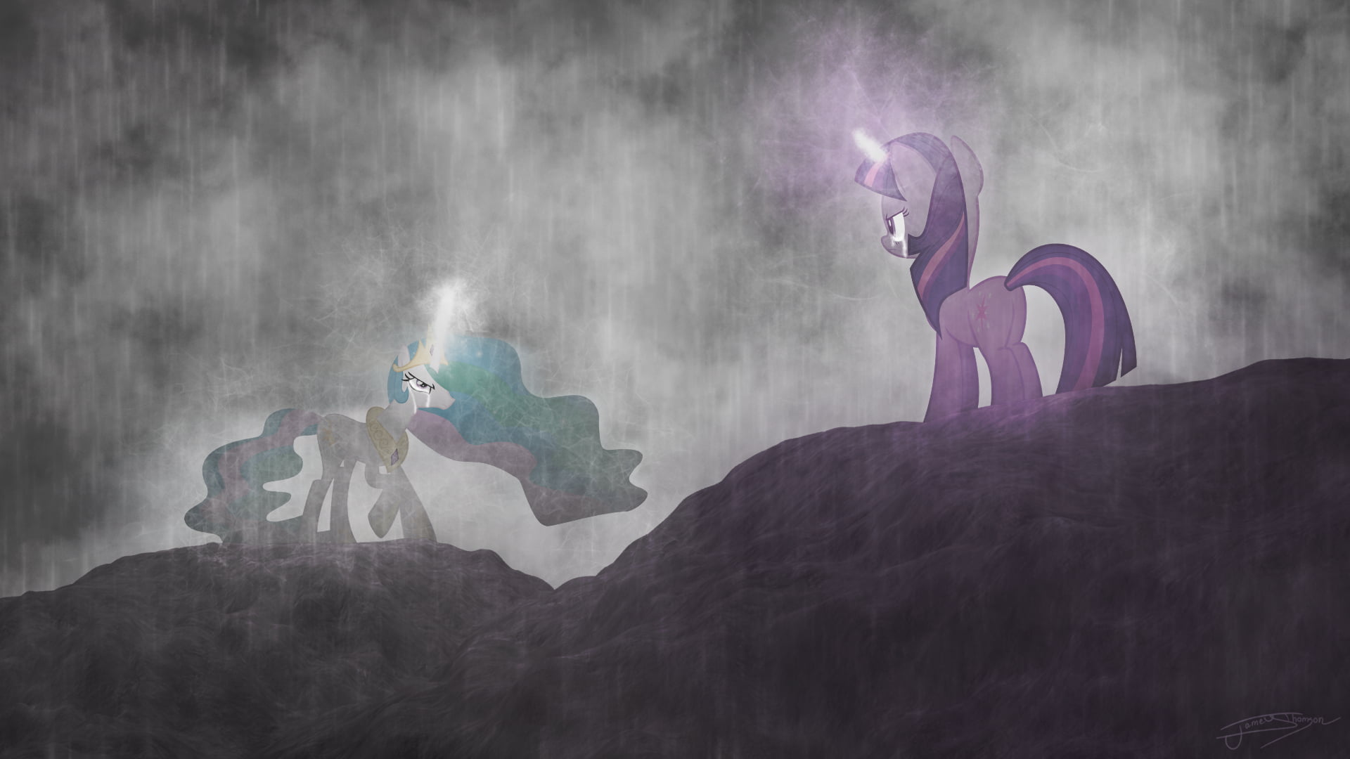 My Little Pony, 1080P, My Little Pony: Friendship is Magic, Princess Celestia, Twilight Sparkle, HD Wallpaper