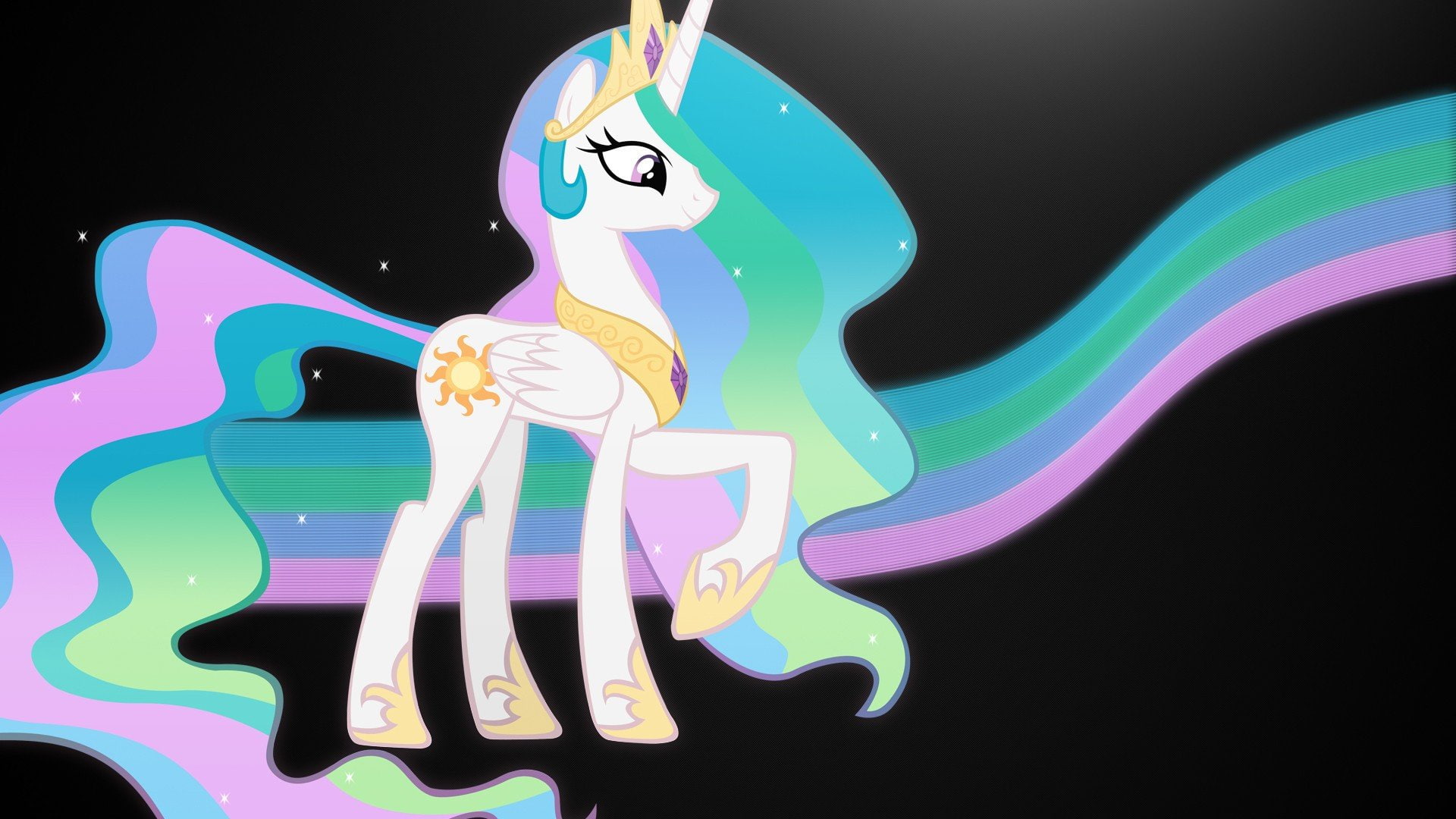 princess, pony, 1080P, celestia, HD Wallpaper